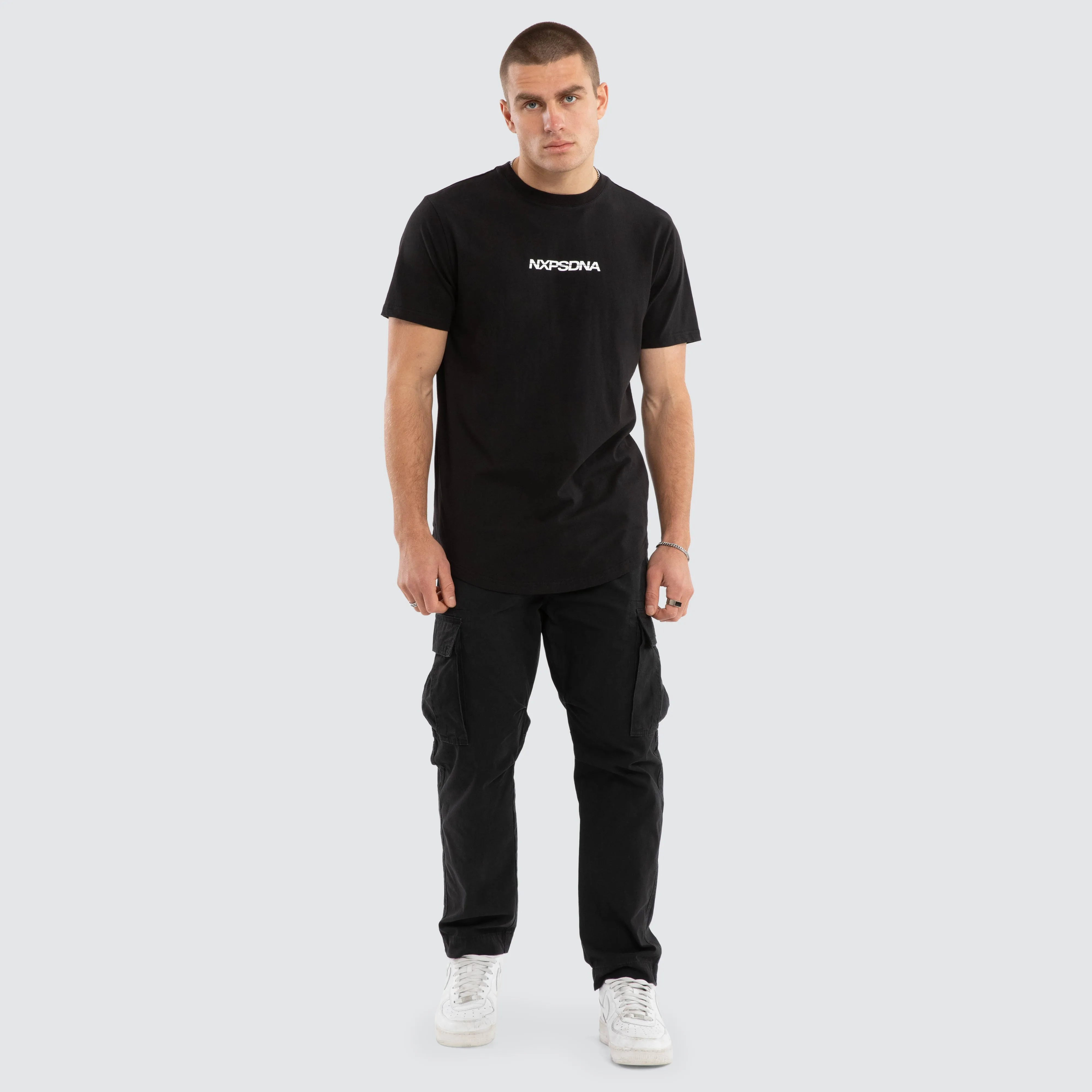 Jumpshot Dual Curved Tee Jet Black sold by Neverland product image thumbnail 3