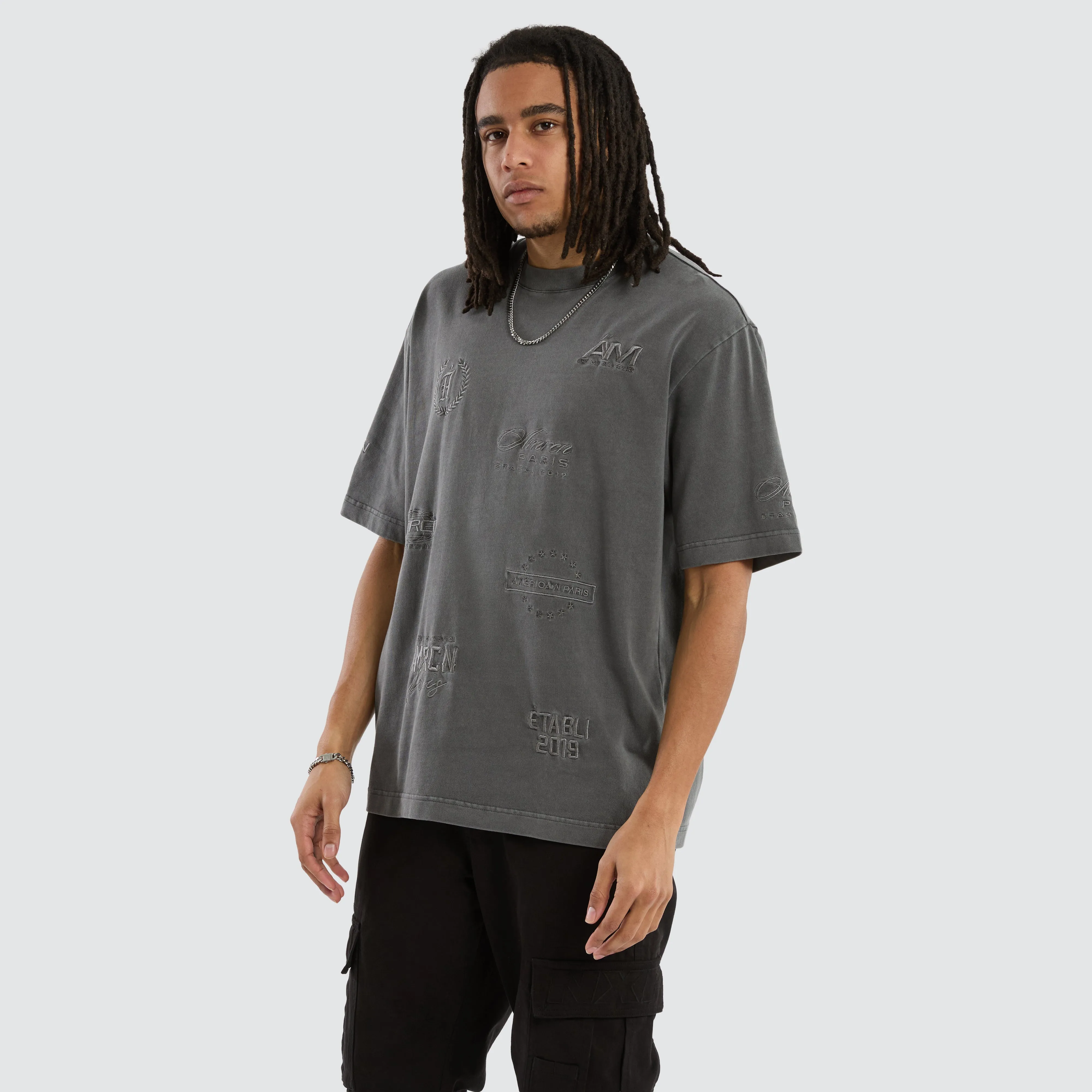 Infinity Oversized Tee Pigment Charcoal sold by Neverland product image thumbnail 5