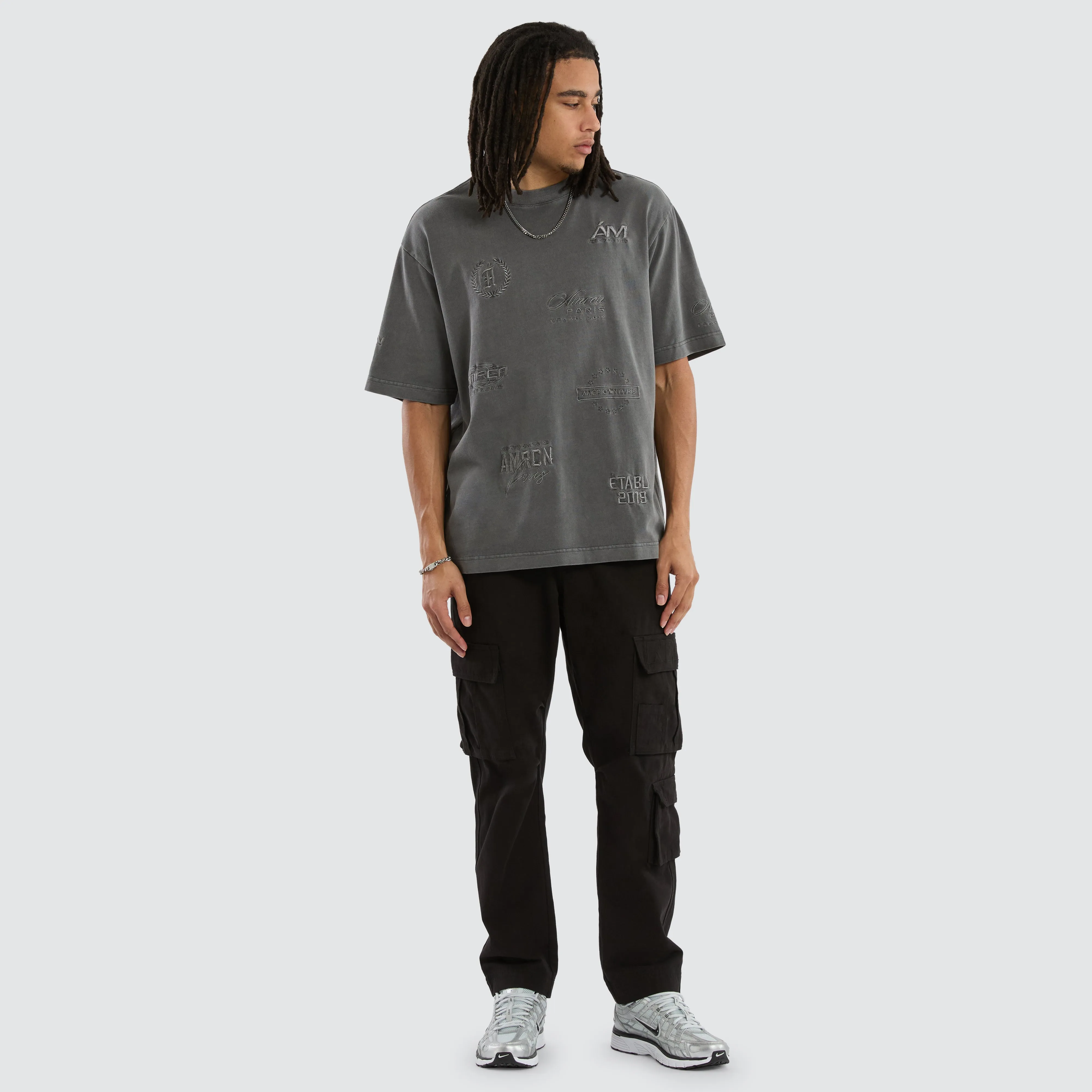 Infinity Oversized Tee Pigment Charcoal sold by Neverland product image thumbnail 3