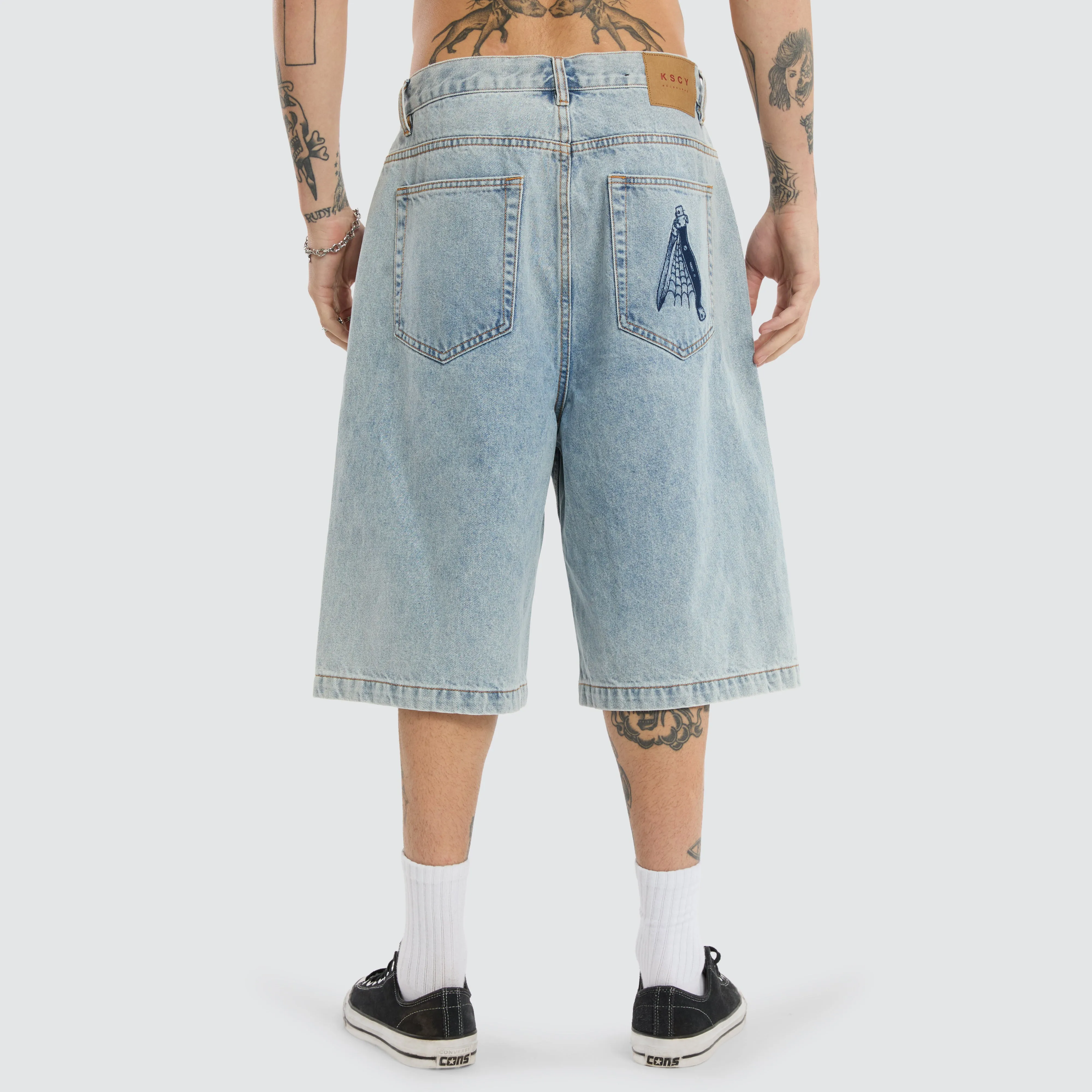 K7 Super Baggy Jorts Light Blue sold by Neverland product image thumbnail 5