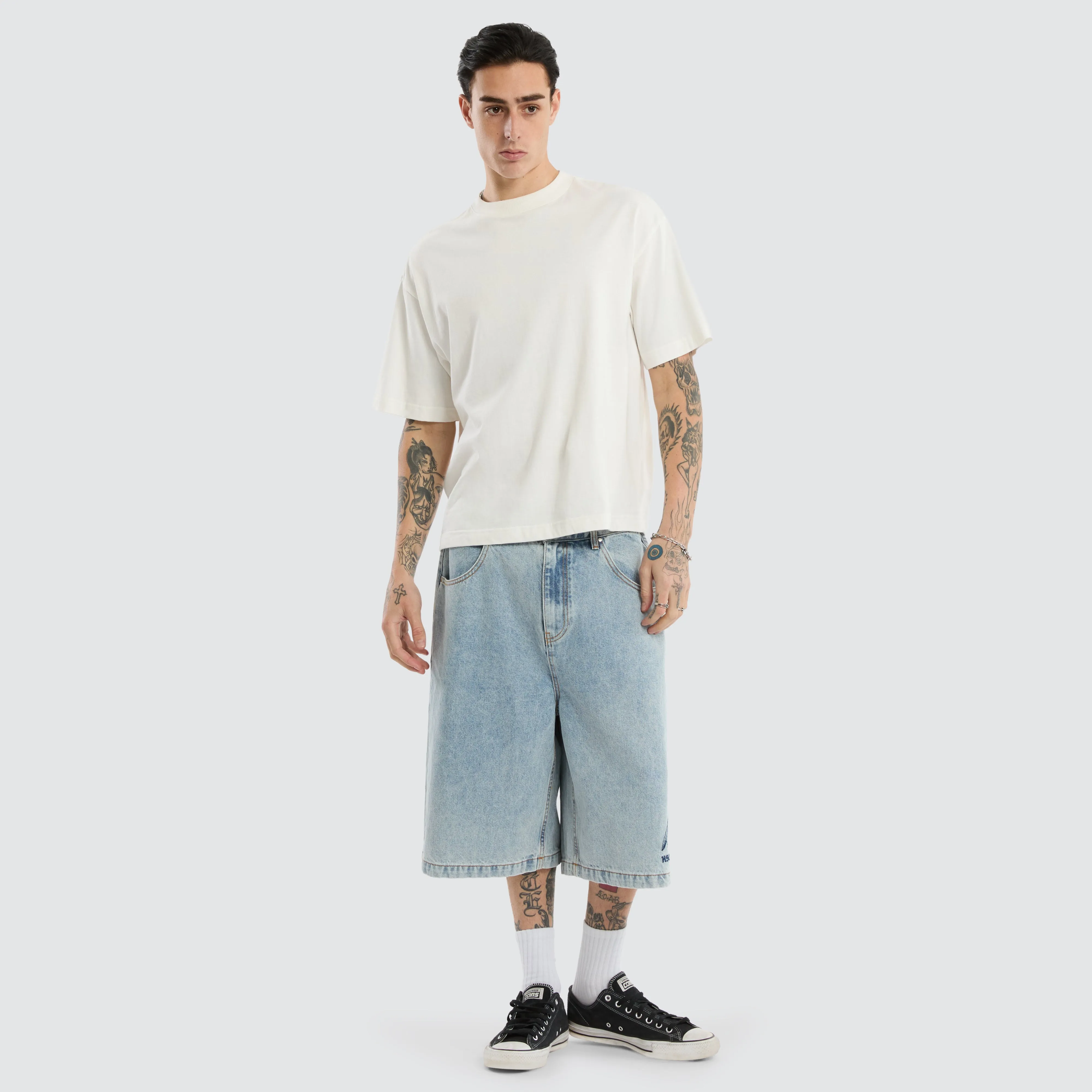 K7 Super Baggy Jorts Light Blue sold by Neverland product image thumbnail 2