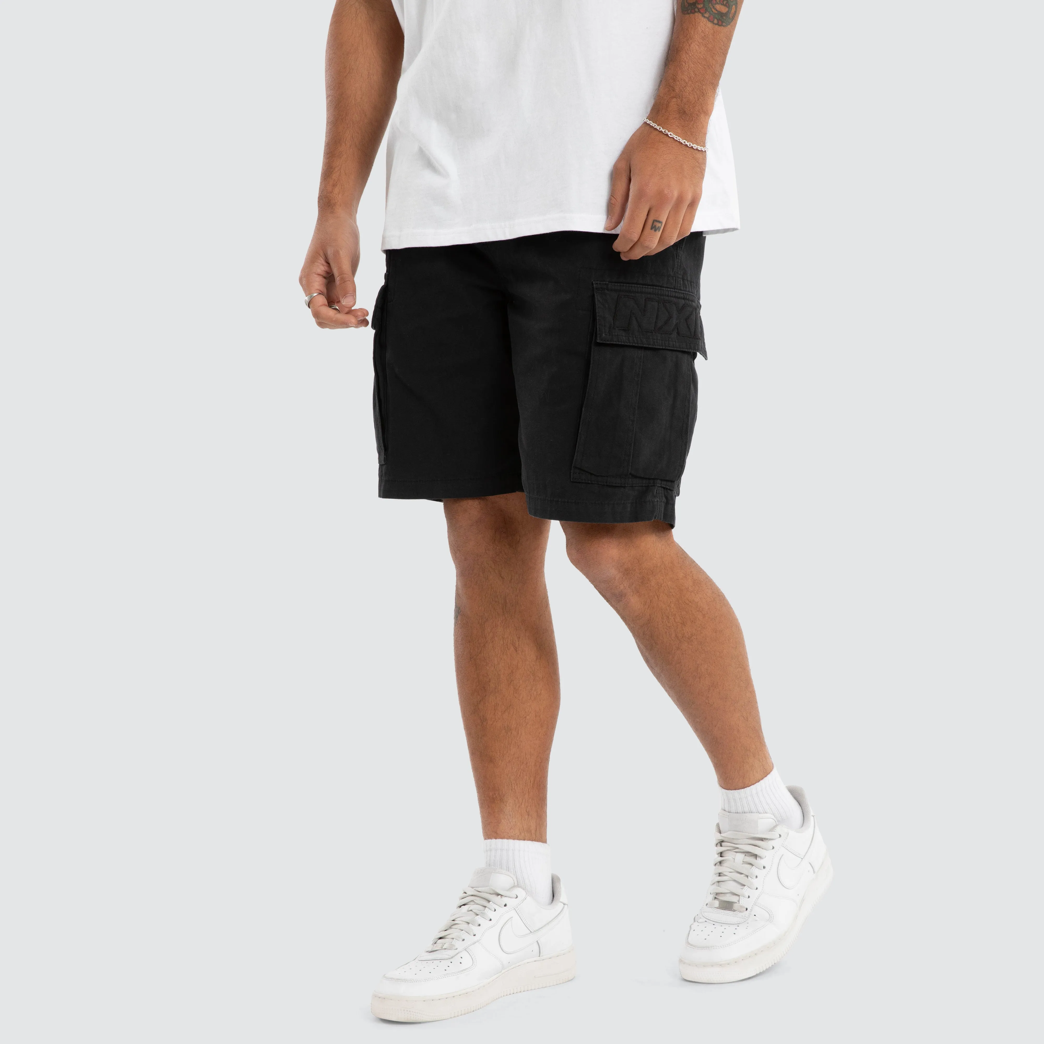 League Cargo Short Black sold by Neverland