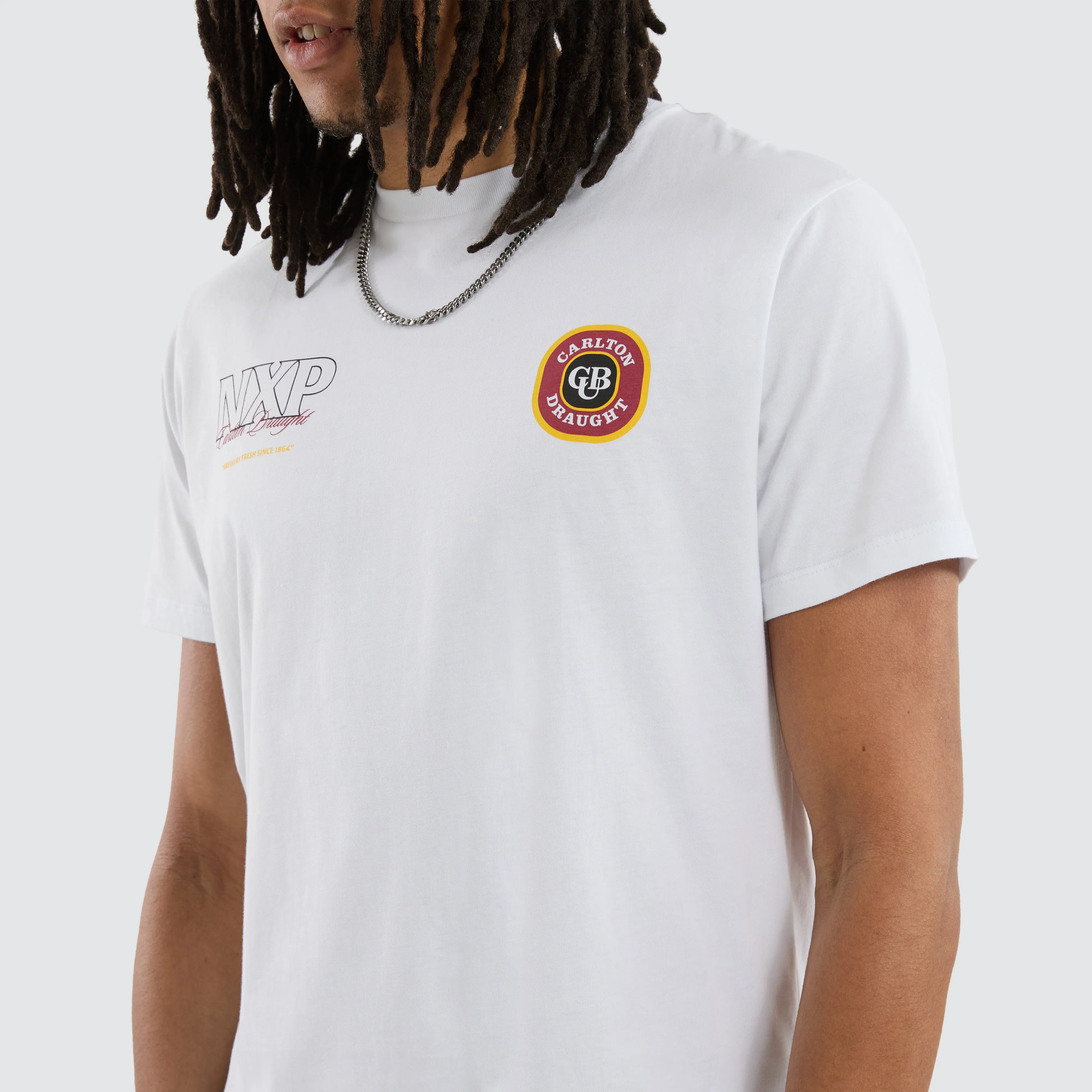 Carlton Draught General Dual Curved Tee Optical White sold by Neverland product image thumbnail 4