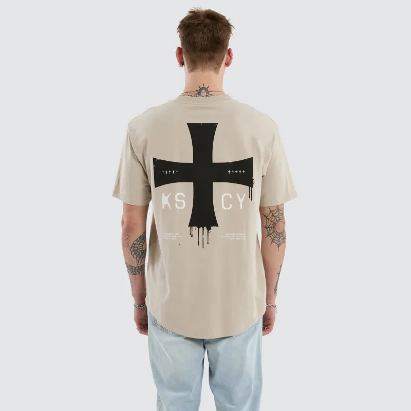 Desolation Box Fit Scoop Tee Dove sold by Neverland