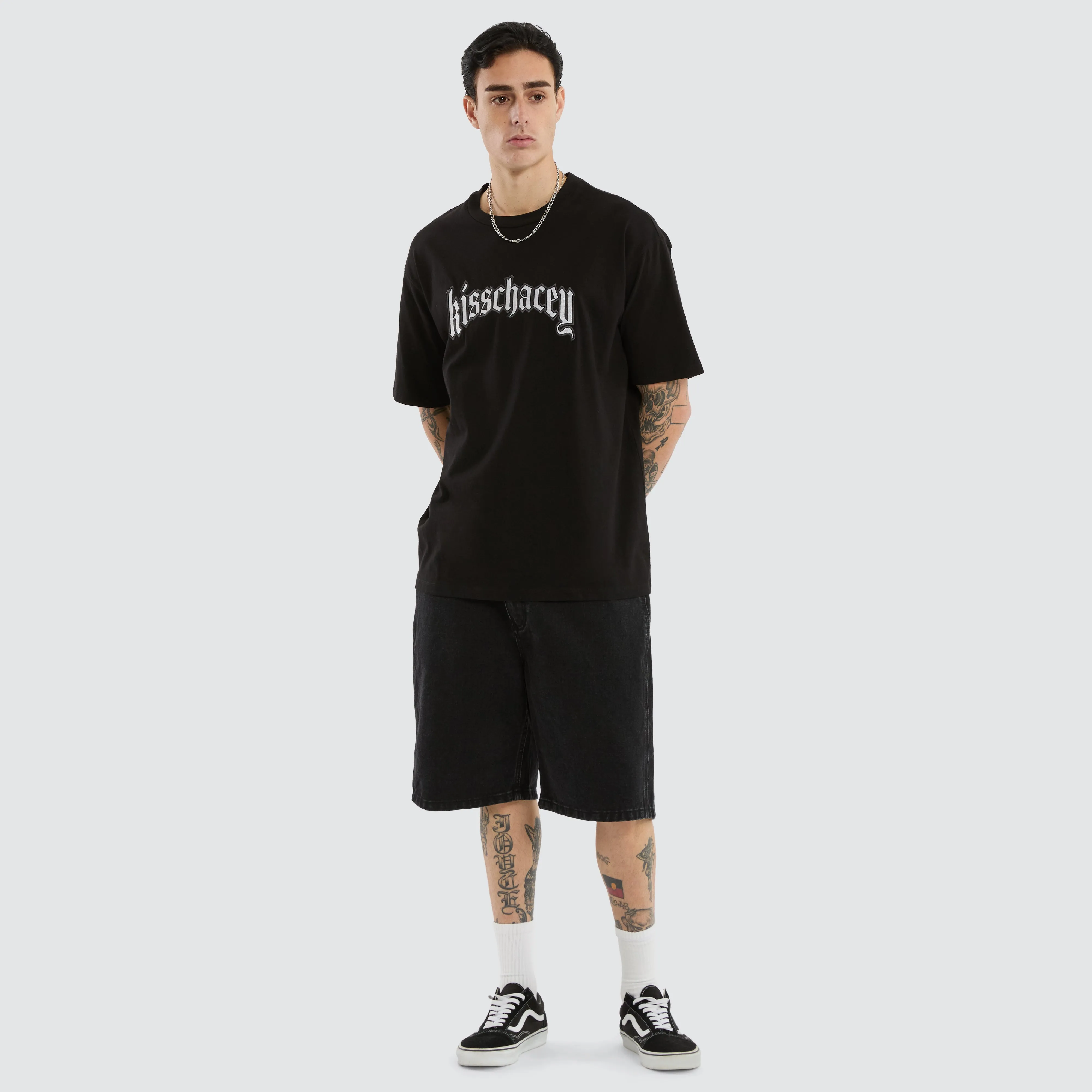 Obelisk Box Fit Tee Jet Black sold by Neverland product image thumbnail 4