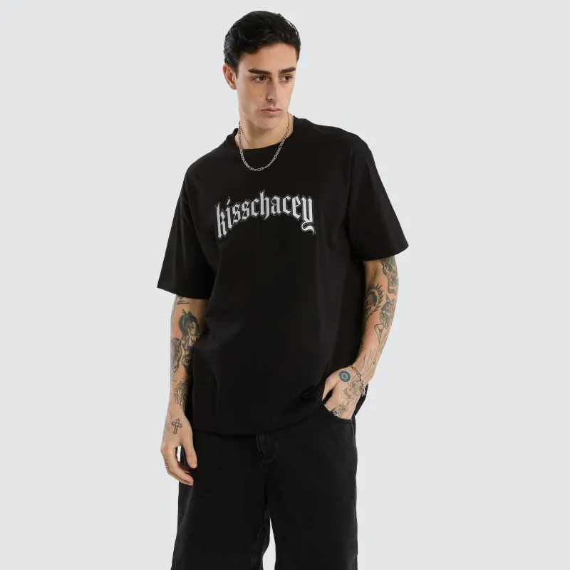 Obelisk Box Fit Tee Jet Black sold by Neverland