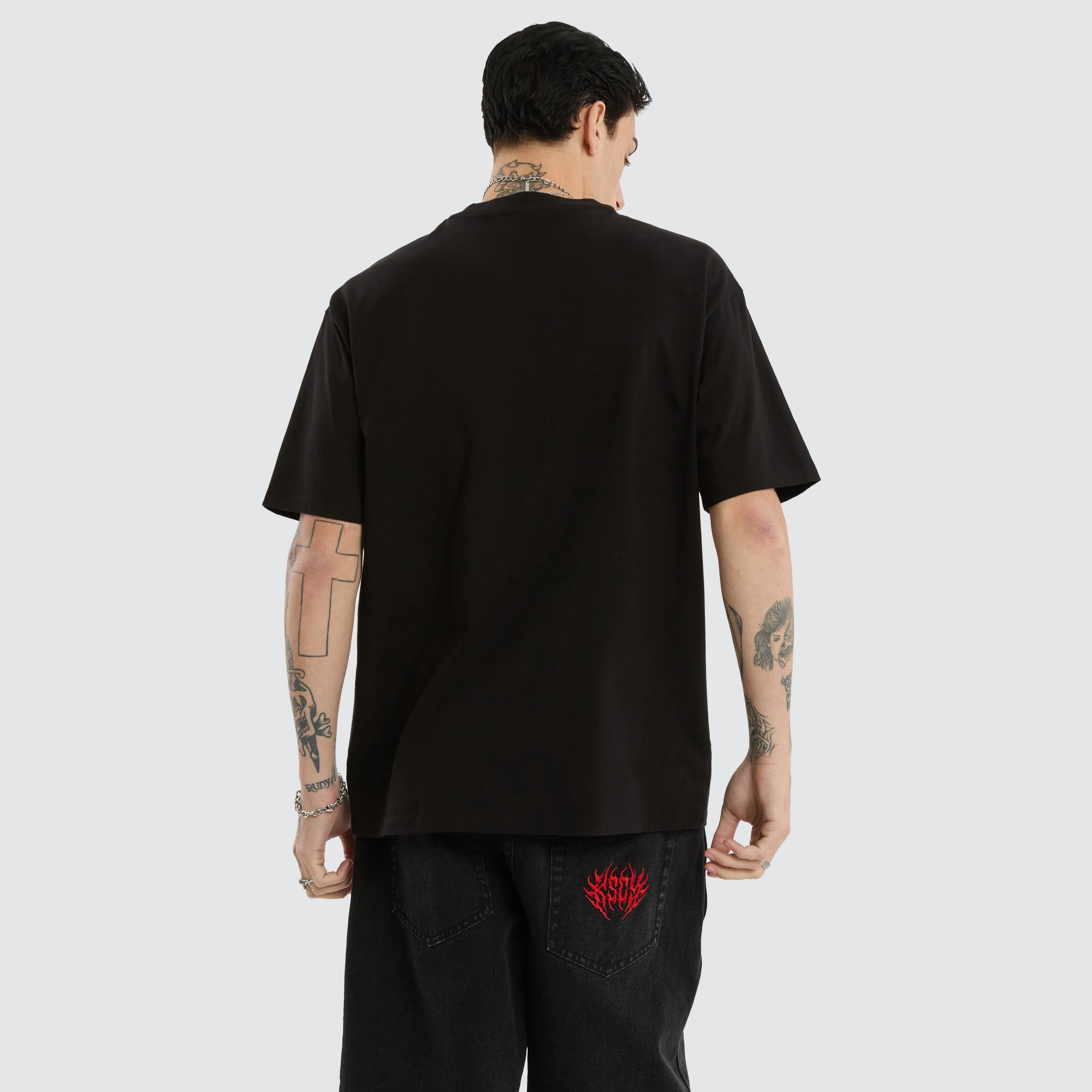 Obelisk Box Fit Tee Jet Black sold by Neverland product image thumbnail 2