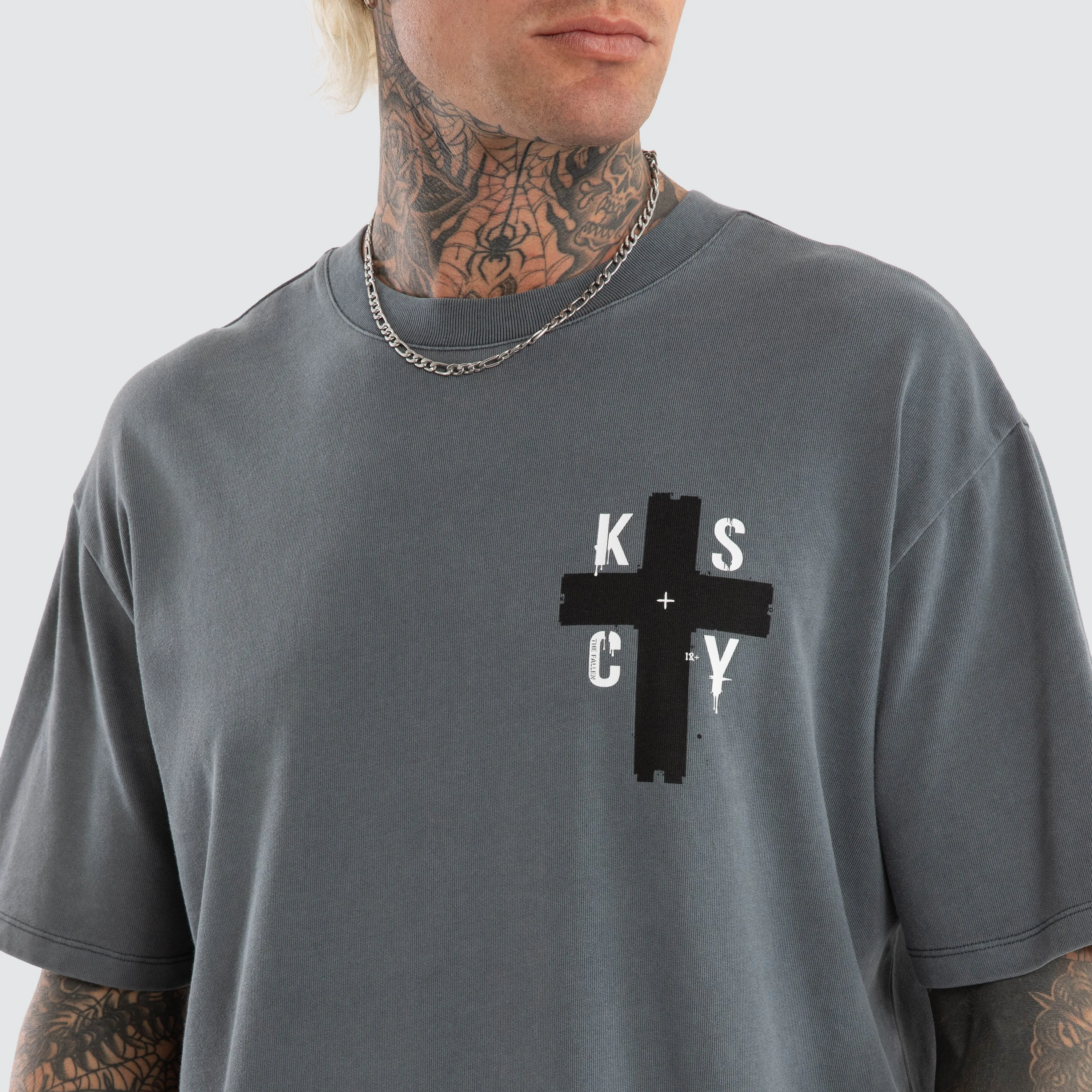 Delta Box Fit Tee Pigment Turbulence sold by Neverland product image thumbnail 3