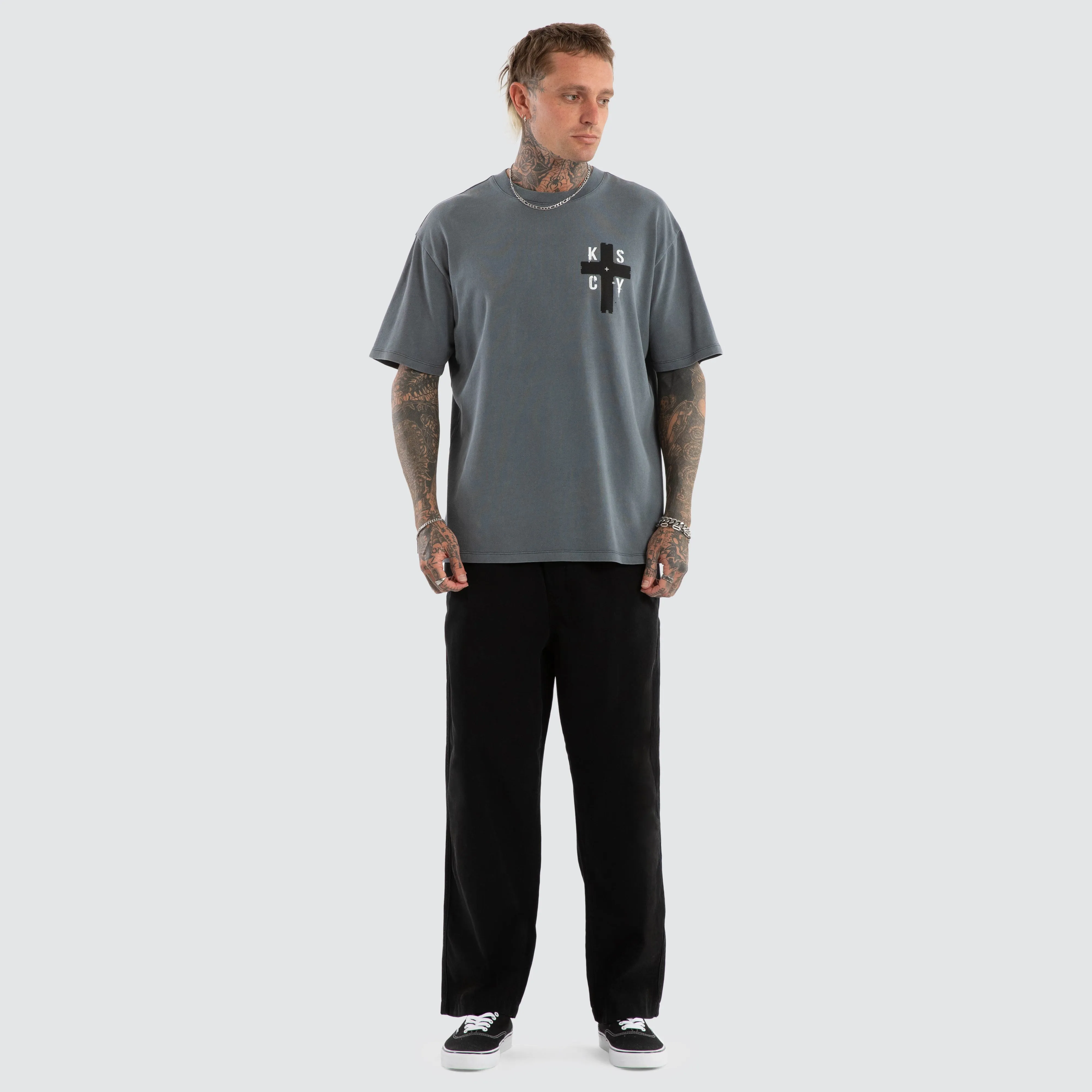 Delta Box Fit Tee Pigment Turbulence sold by Neverland product image thumbnail 4