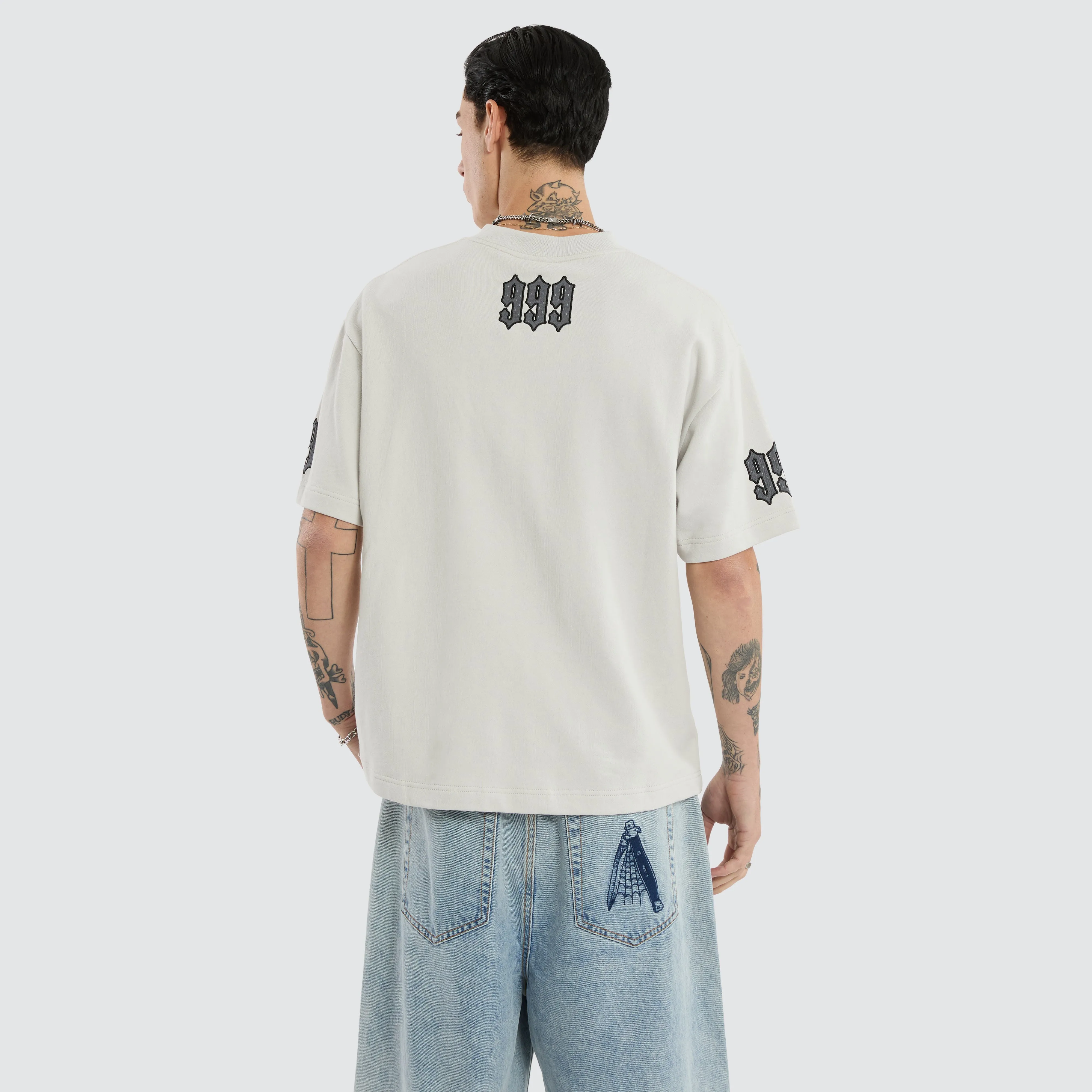 Castly Loopback Street Tee Glacier Grey sold by Neverland product image thumbnail 3