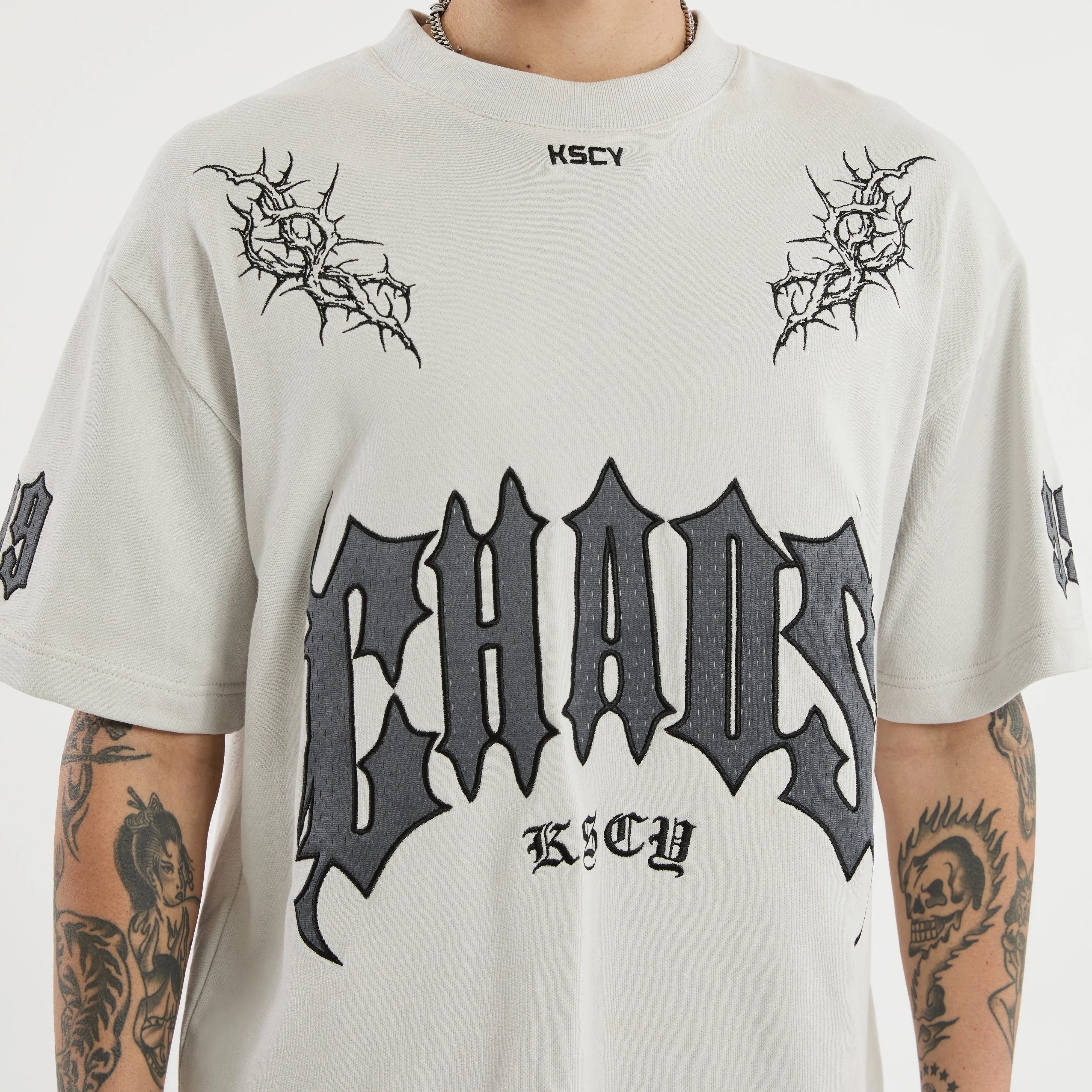 Castly Loopback Street Tee Glacier Grey sold by Neverland product image thumbnail 4