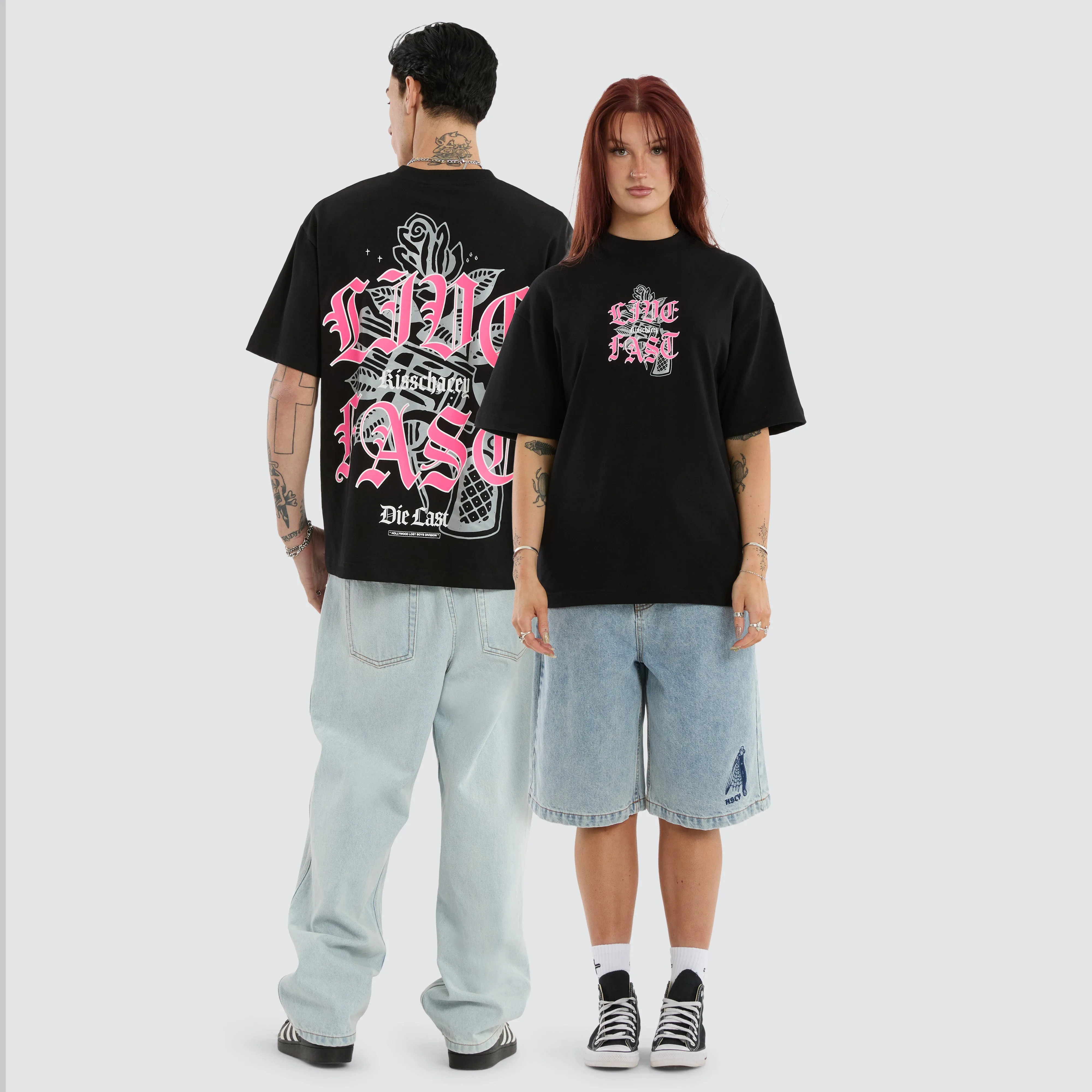 Live Fast Street Tee Jet Black sold by Neverland product image thumbnail 3
