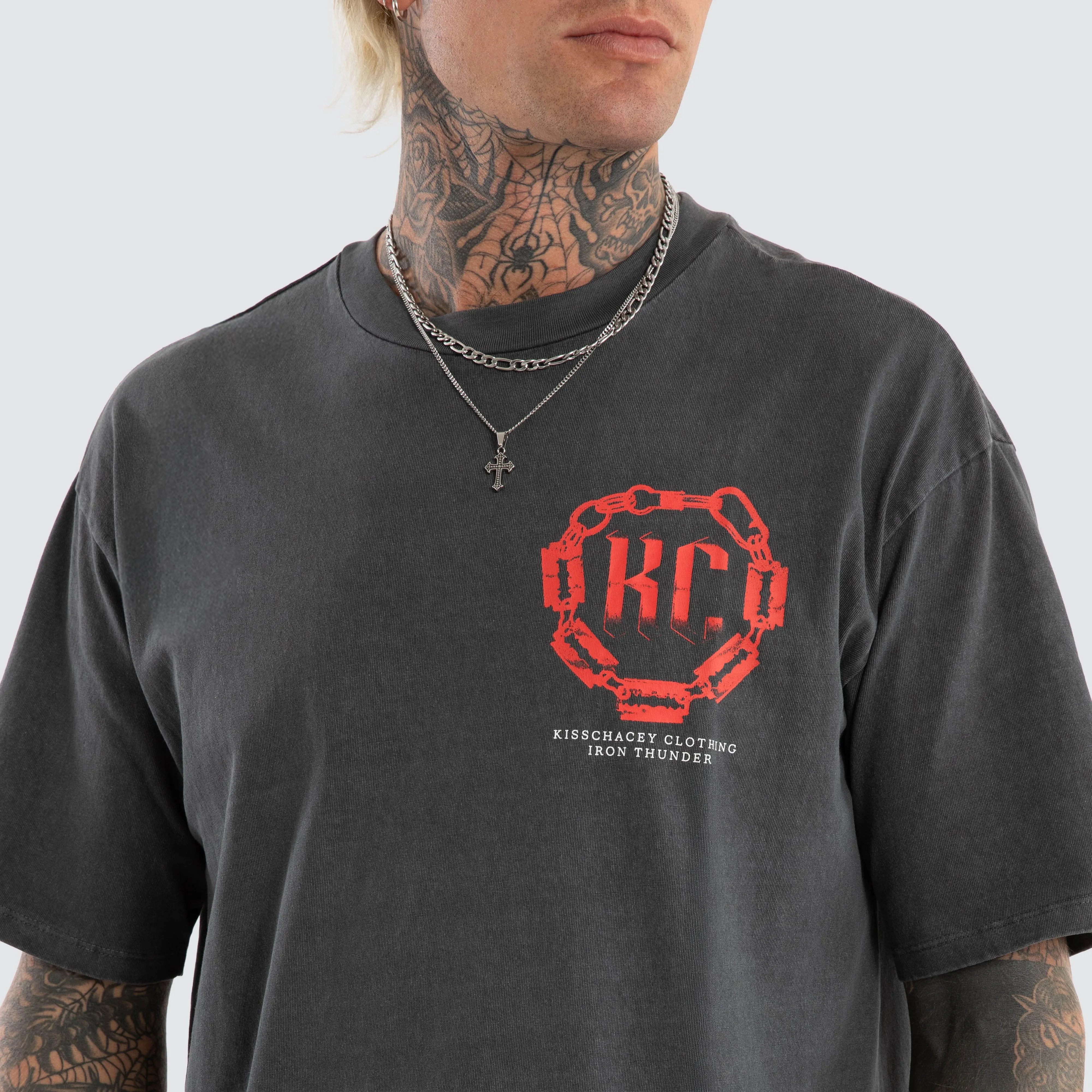 Razor Light Box Fit Tee Pigment Asphalt sold by Neverland product image thumbnail 3