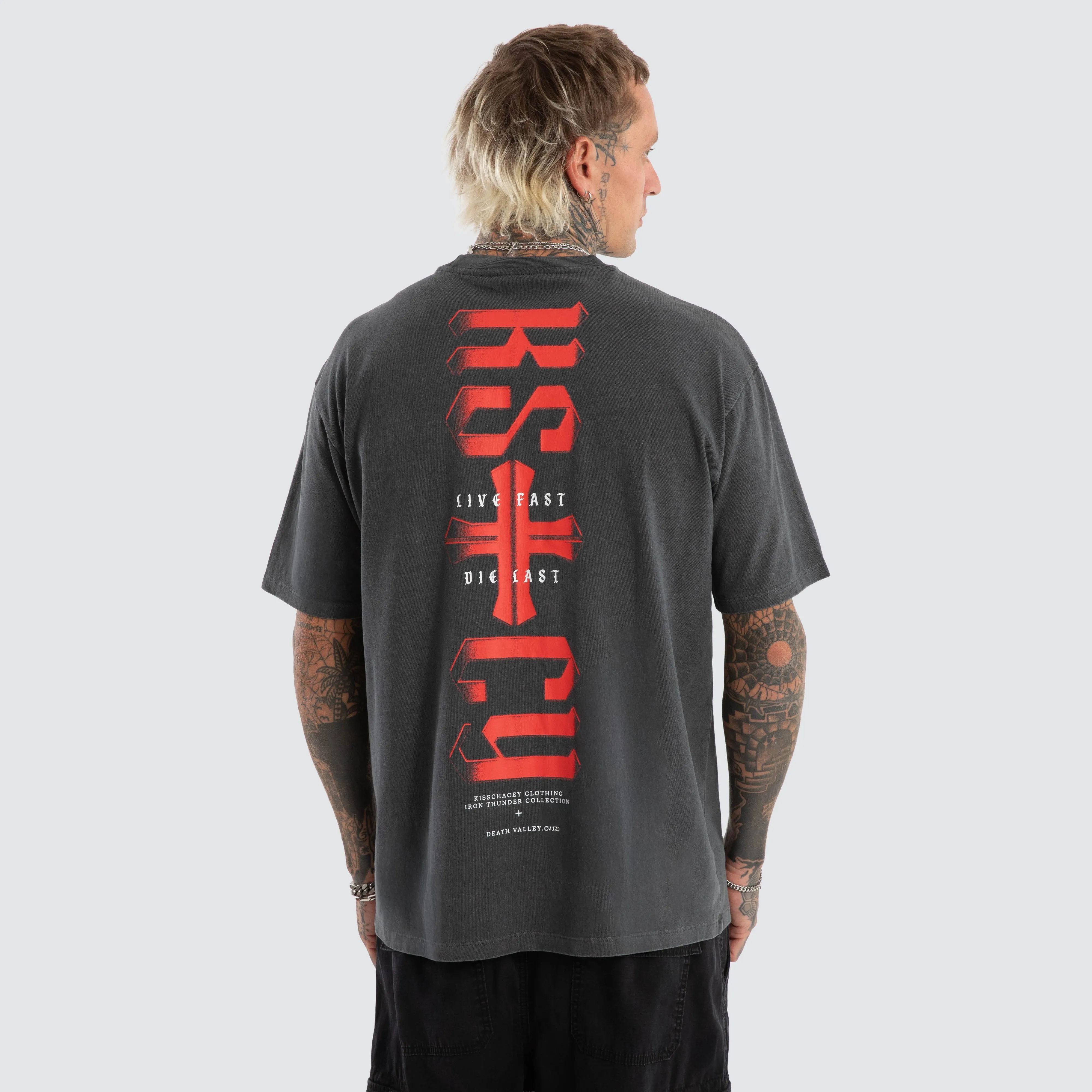 Razor Light Box Fit Tee Pigment Asphalt sold by Neverland