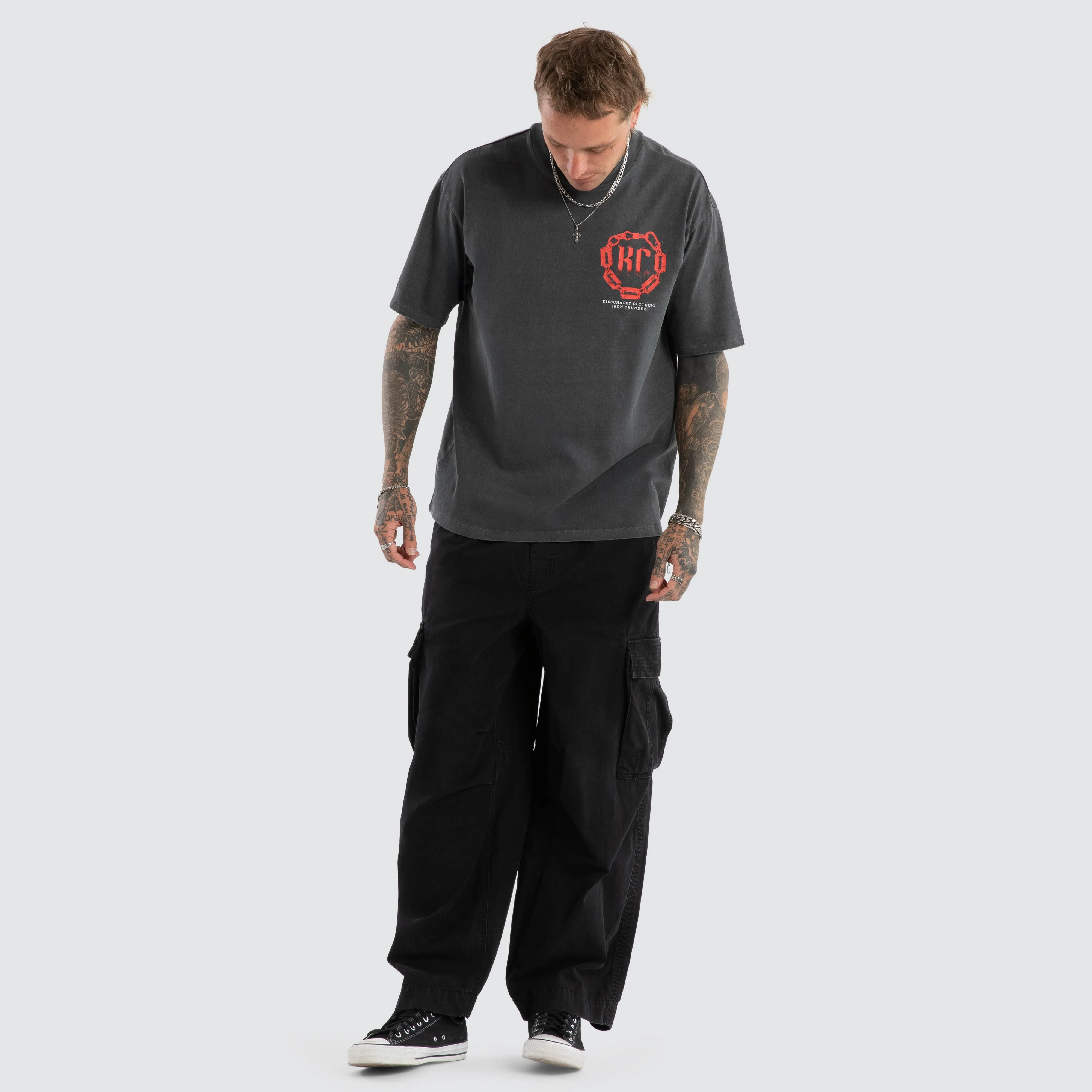 Razor Light Box Fit Tee Pigment Asphalt sold by Neverland product image thumbnail 4