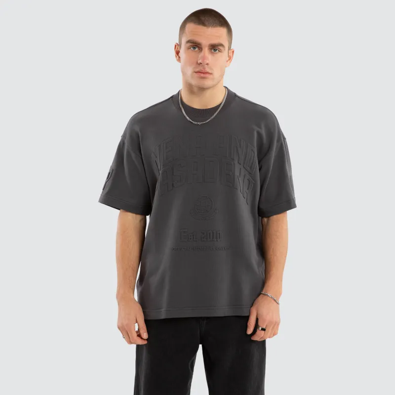 Conquer Loopback Raptor Tee Asphalt sold by Neverland