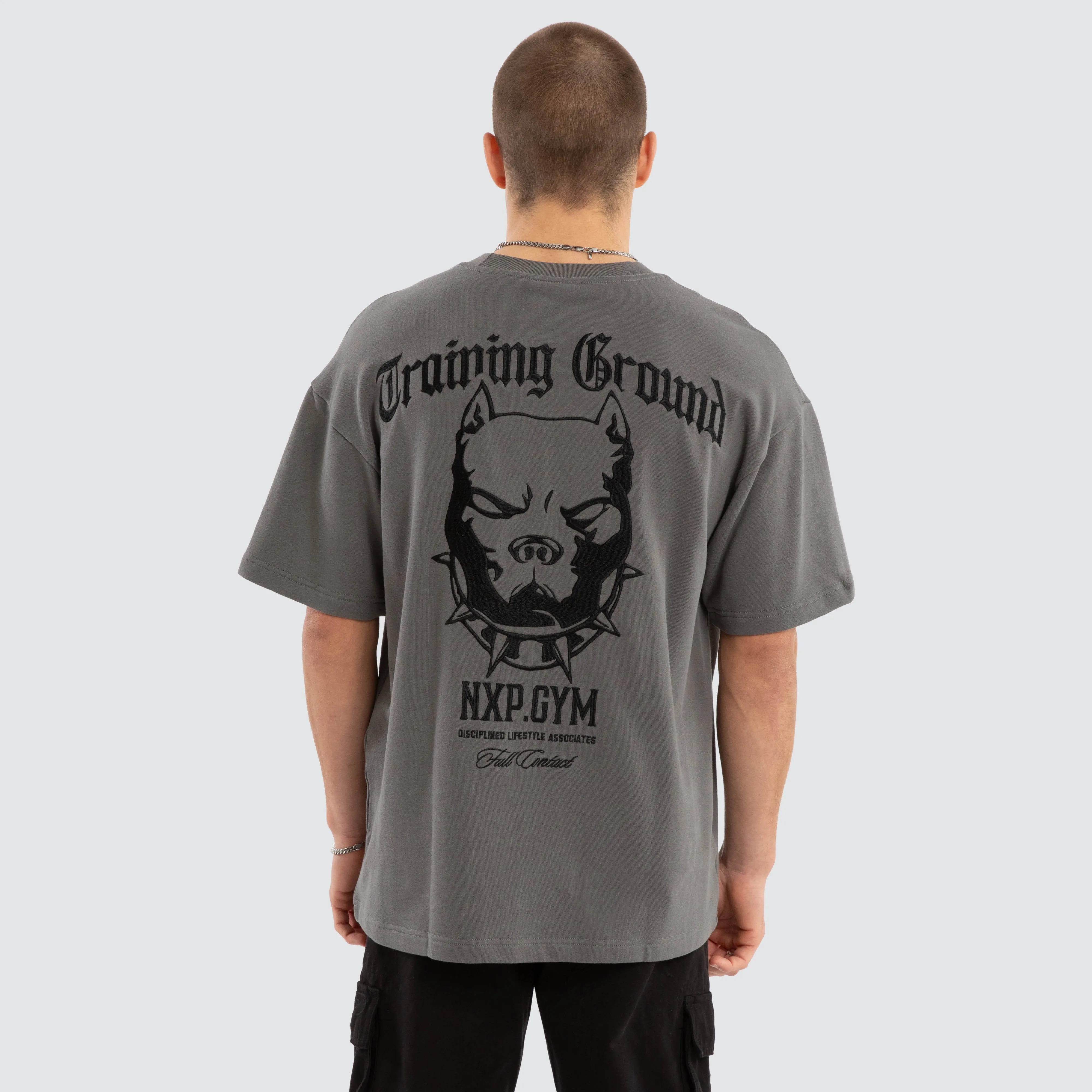 Mighty Loopback Raptor Tee Charcoal sold by Neverland