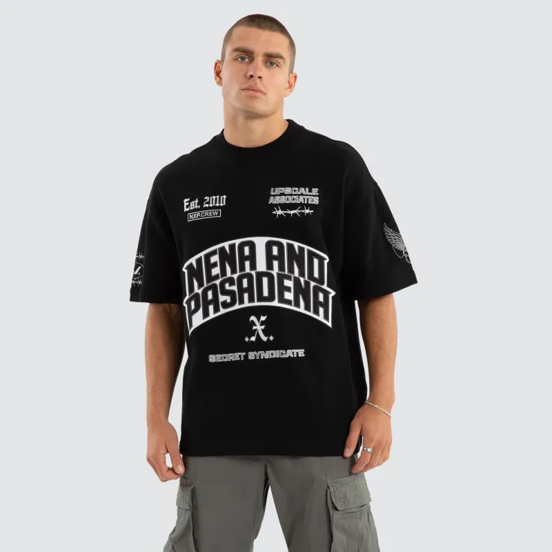 Pride Loopback Raptor Tee Jet Black sold by Neverland