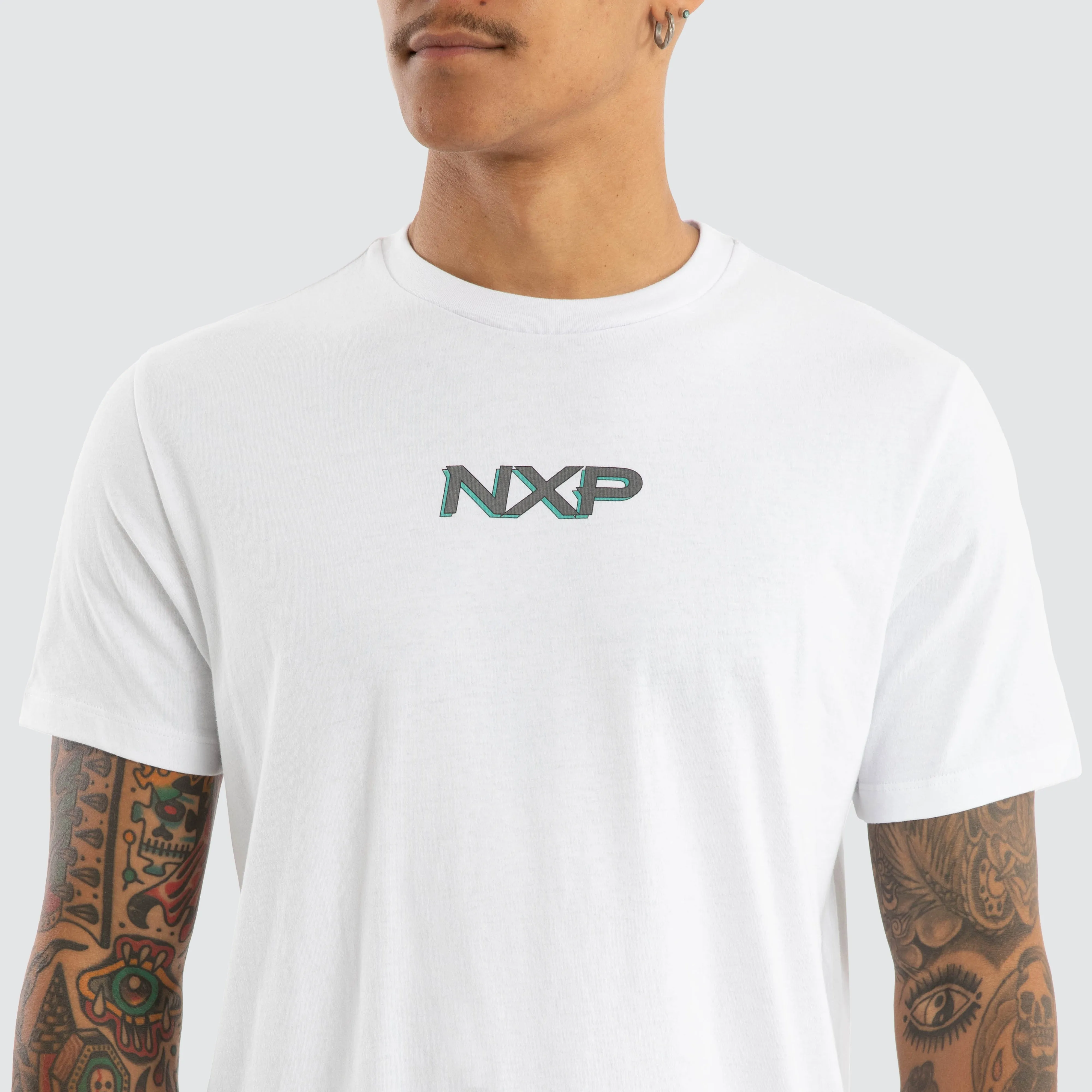 Buzz Dual Curved Tee White sold by Neverland product image thumbnail 3