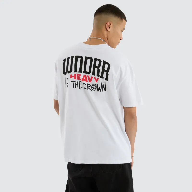 Pledge Box Fit Tee White sold by Neverland