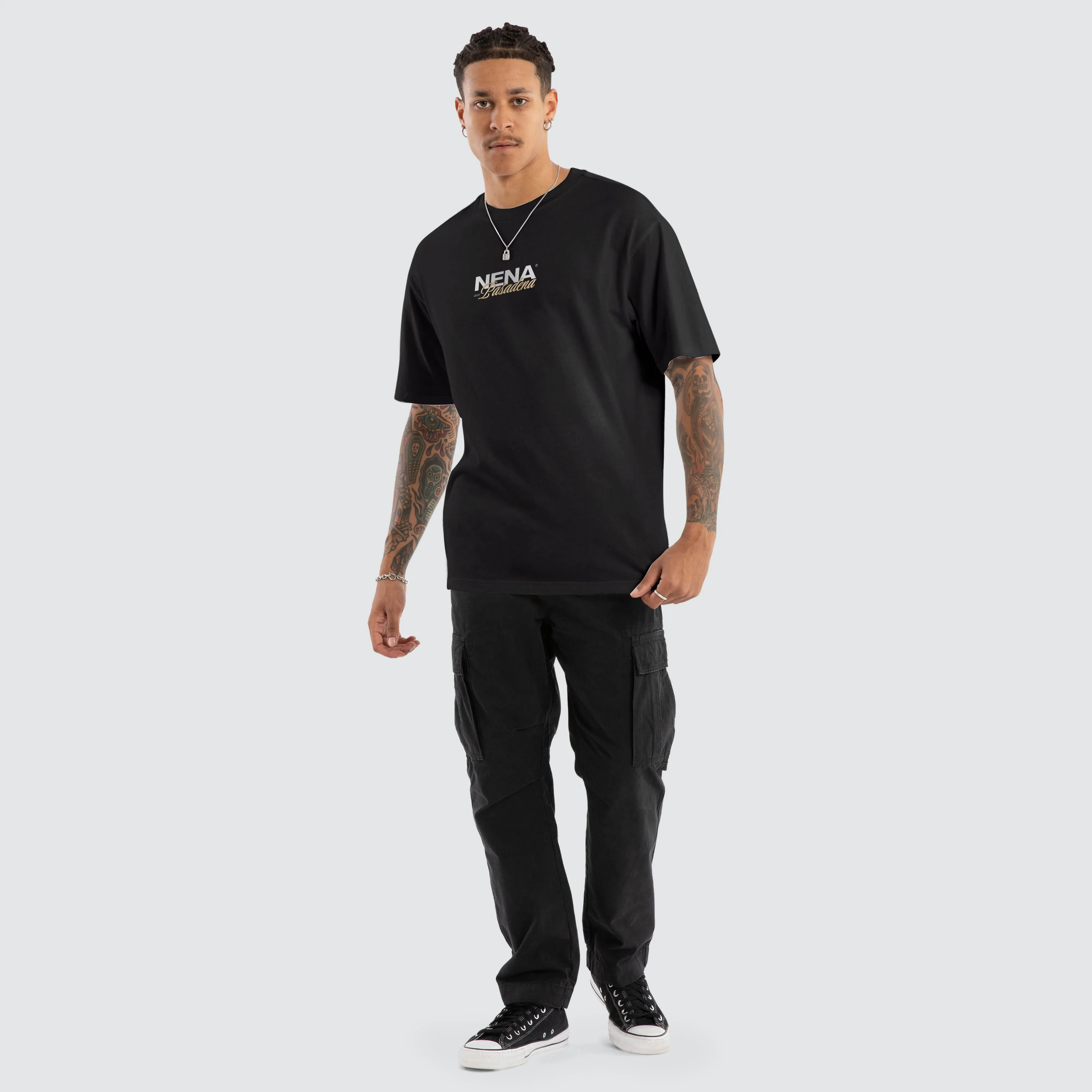 Demand Box Fit Tee Jet Black sold by Neverland product image thumbnail 2