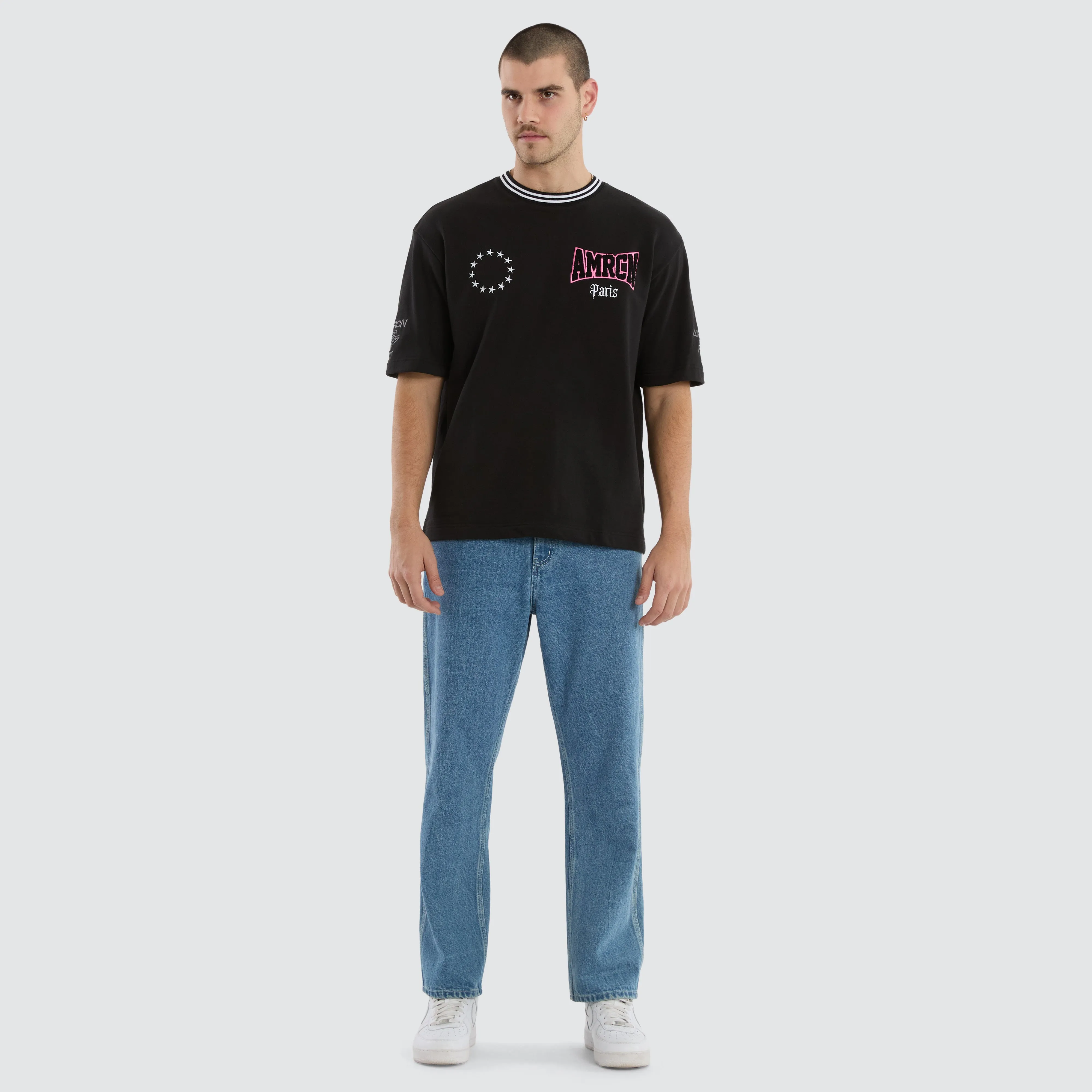 Patriot Loopback Oversized Tee Jet Black sold by Neverland product image thumbnail 2