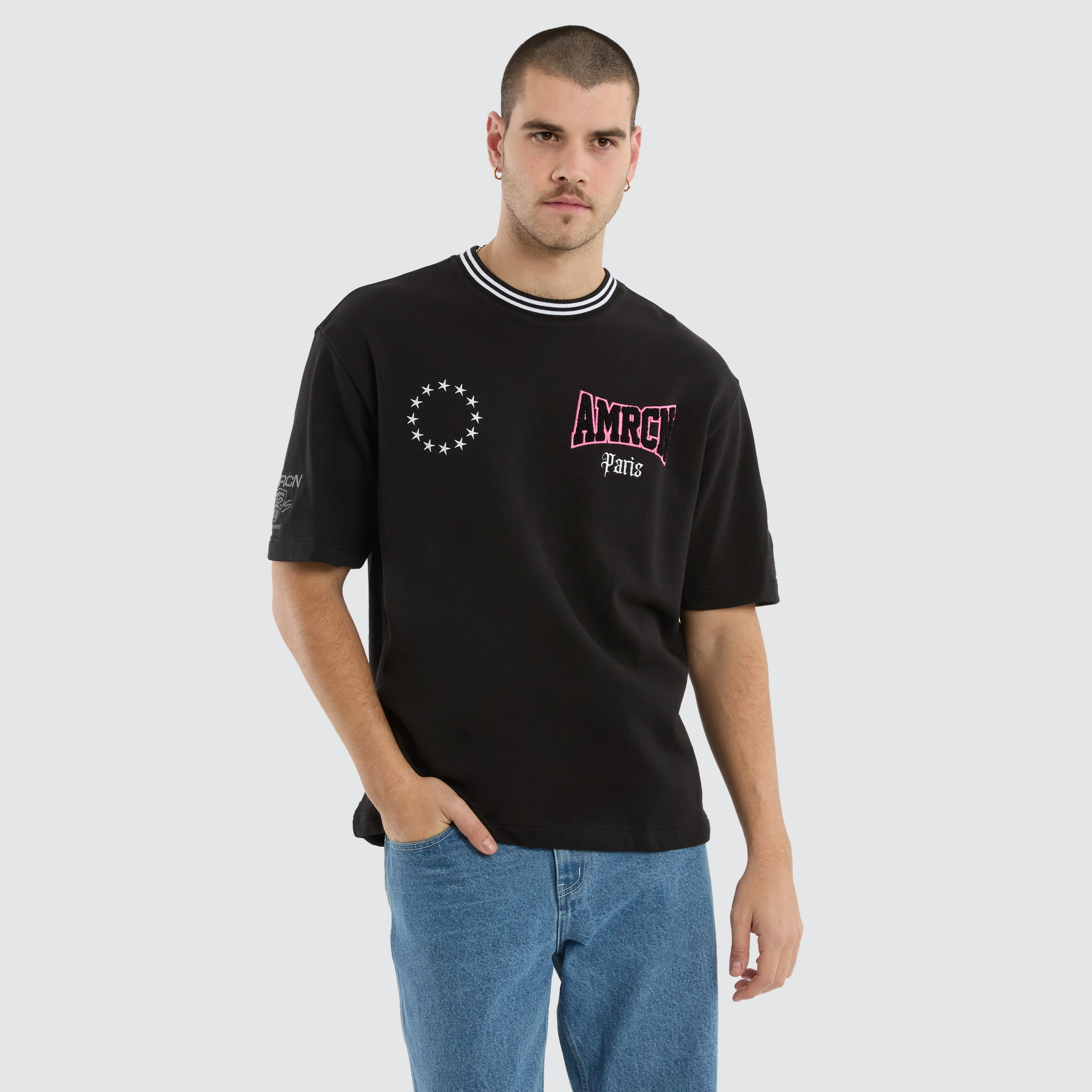 Patriot Loopback Oversized Tee Jet Black sold by Neverland product image thumbnail 3