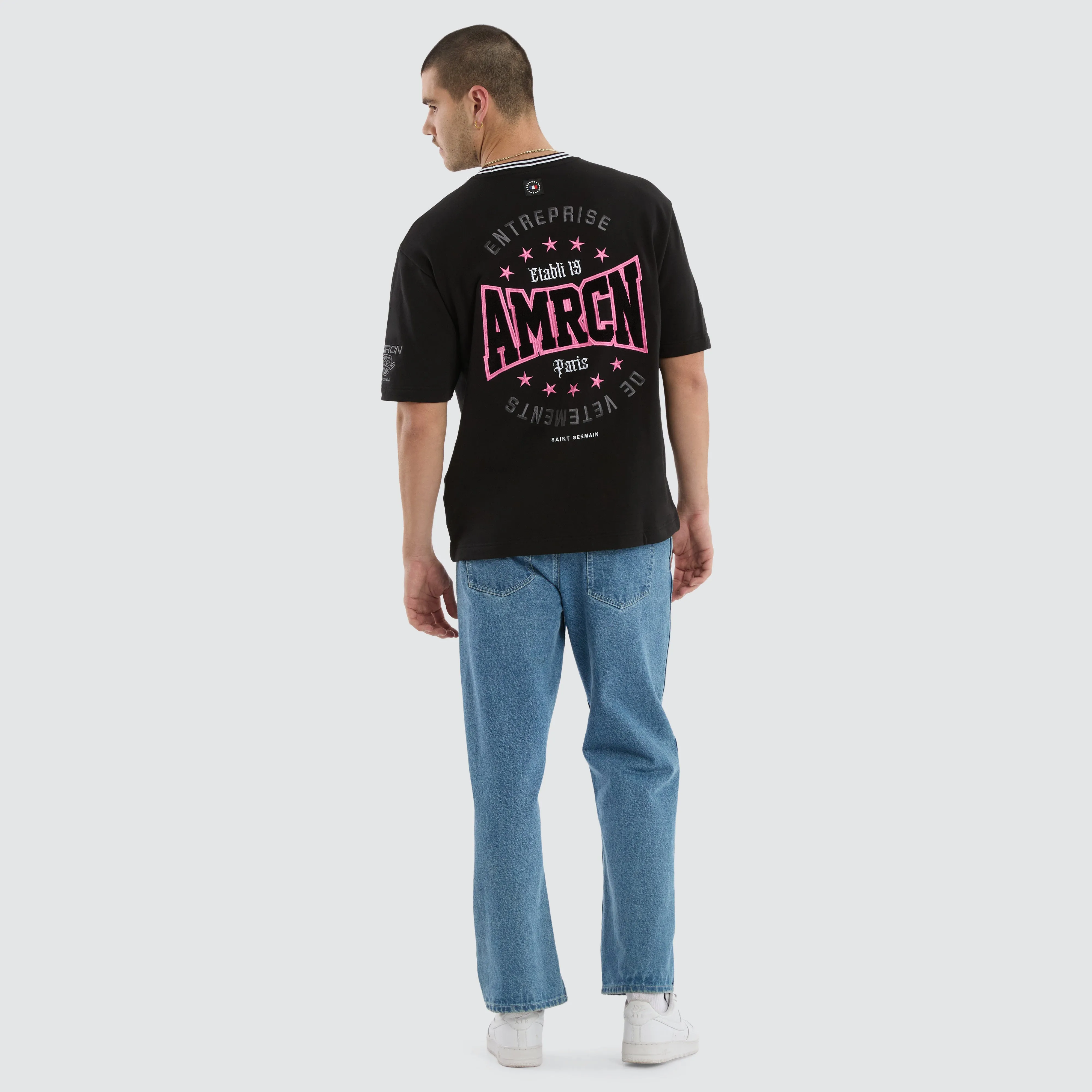 Patriot Loopback Oversized Tee Jet Black sold by Neverland product image thumbnail 4