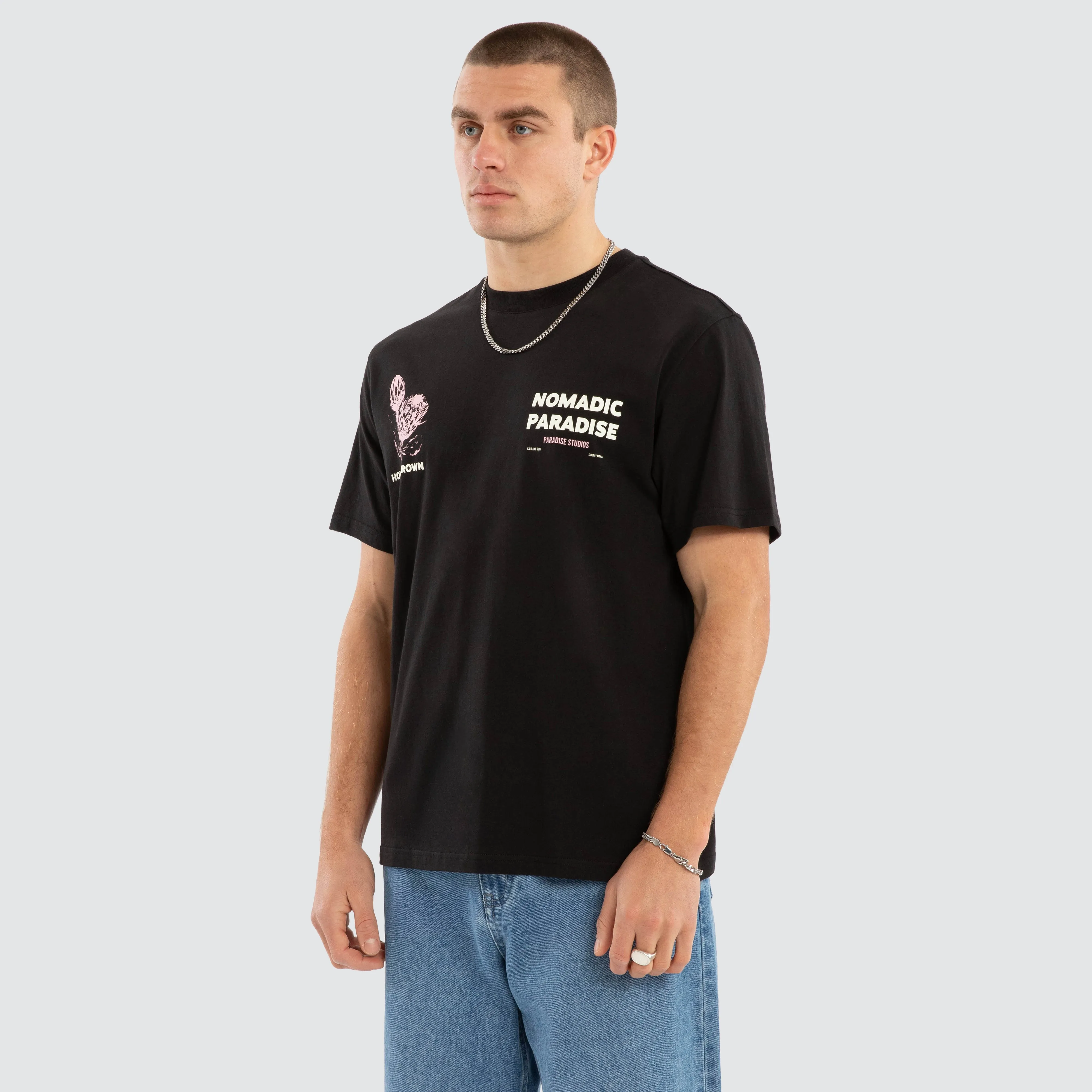 Bask Classic Tee Jet Black sold by Neverland product image thumbnail 5