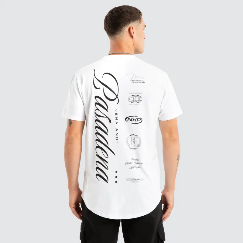 Pledge Dual Curved Tee White sold by Neverland