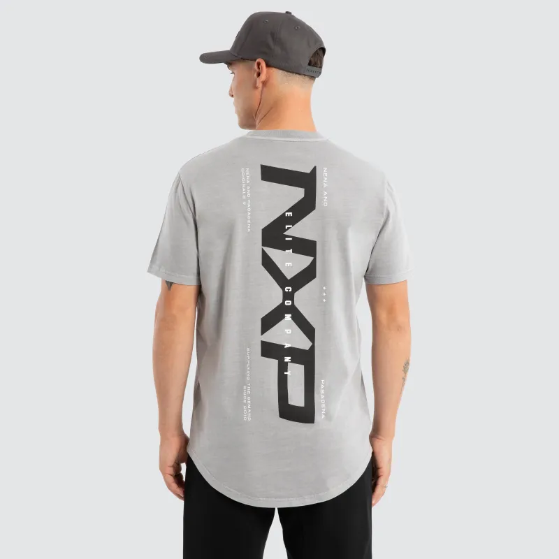 Deliberate Dual Curved Tee Pigment Alloy sold by Neverland