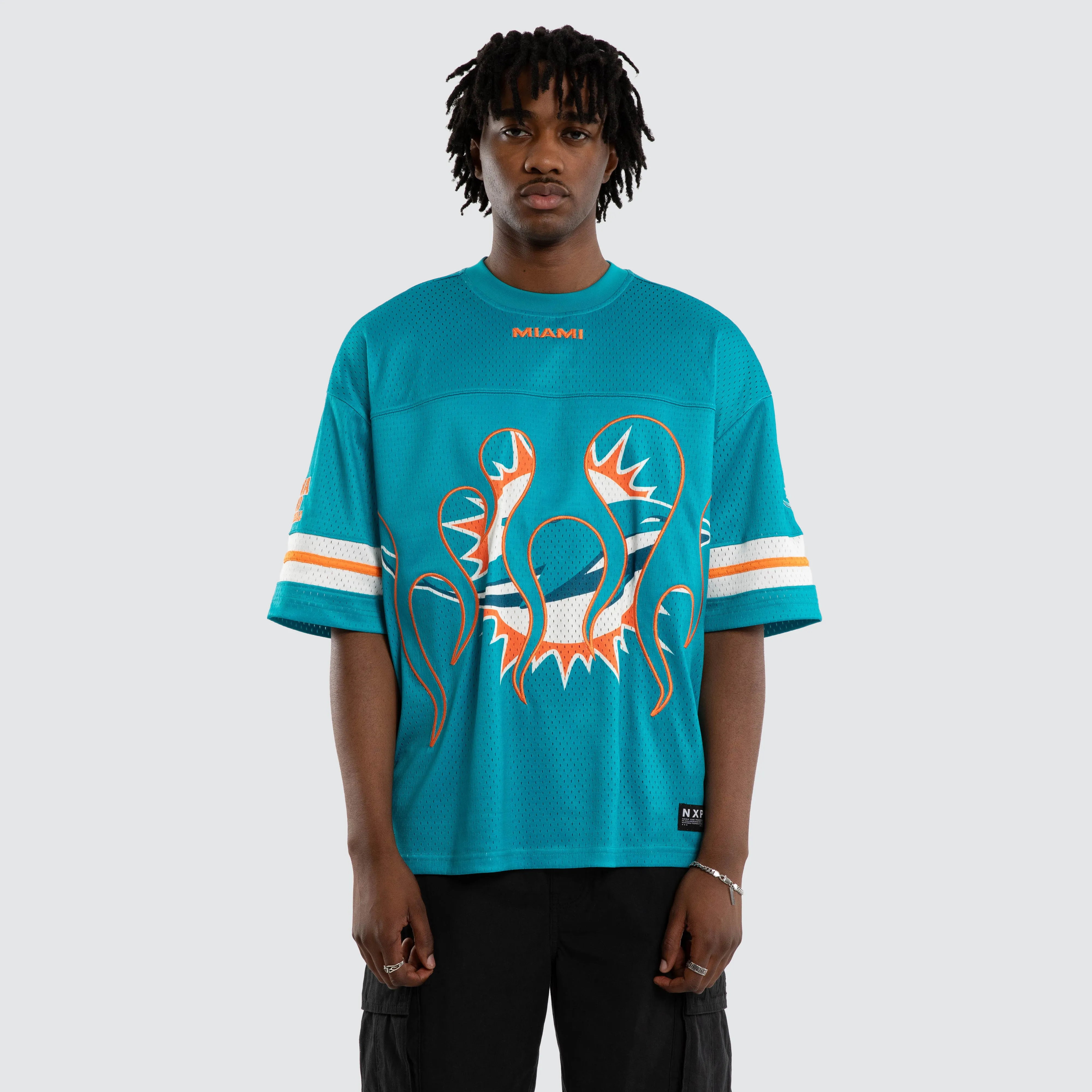 Miami Dolphins NFL Flame Tee Aqua sold by Neverland product image thumbnail 5