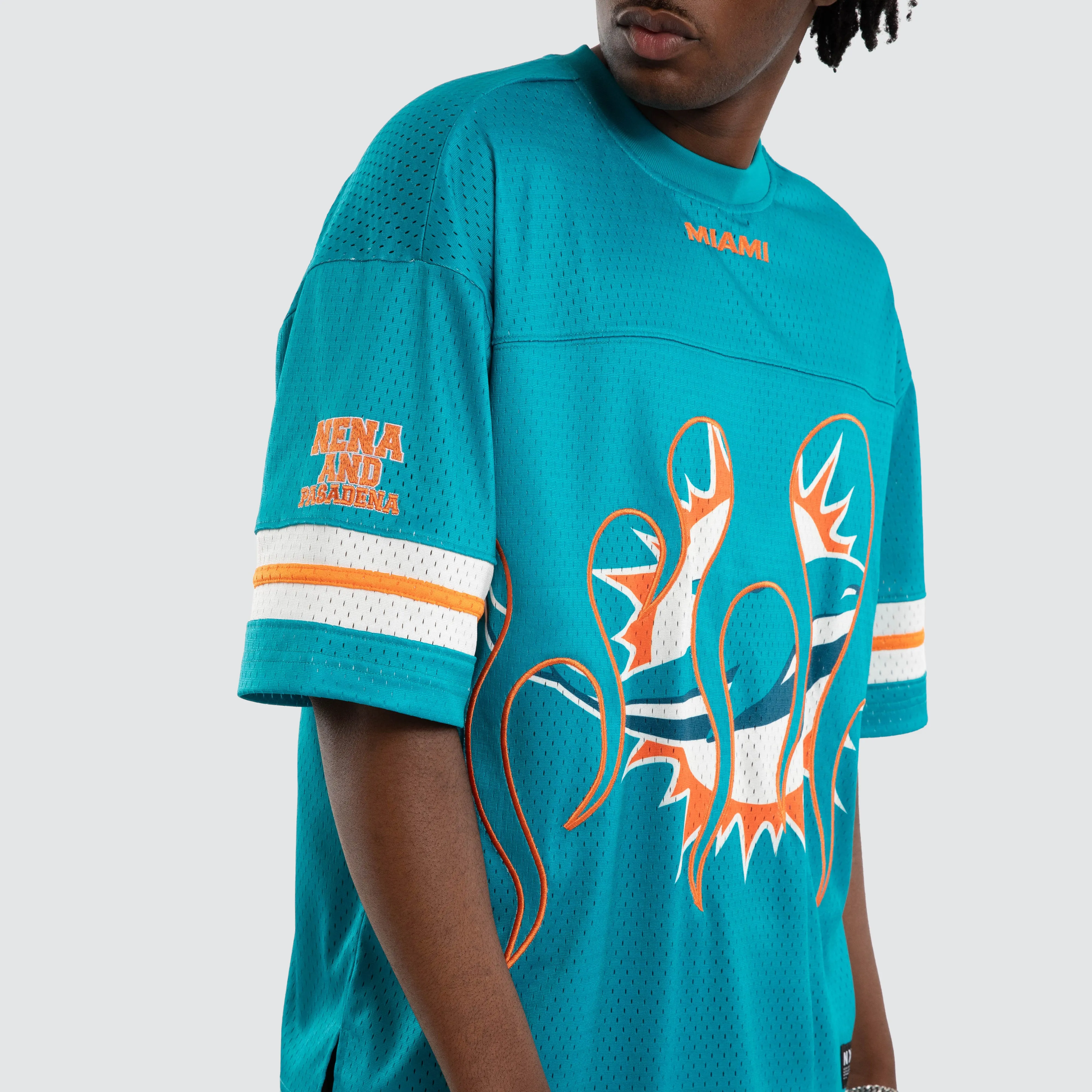Miami Dolphins NFL Flame Tee Aqua sold by Neverland product image thumbnail 4