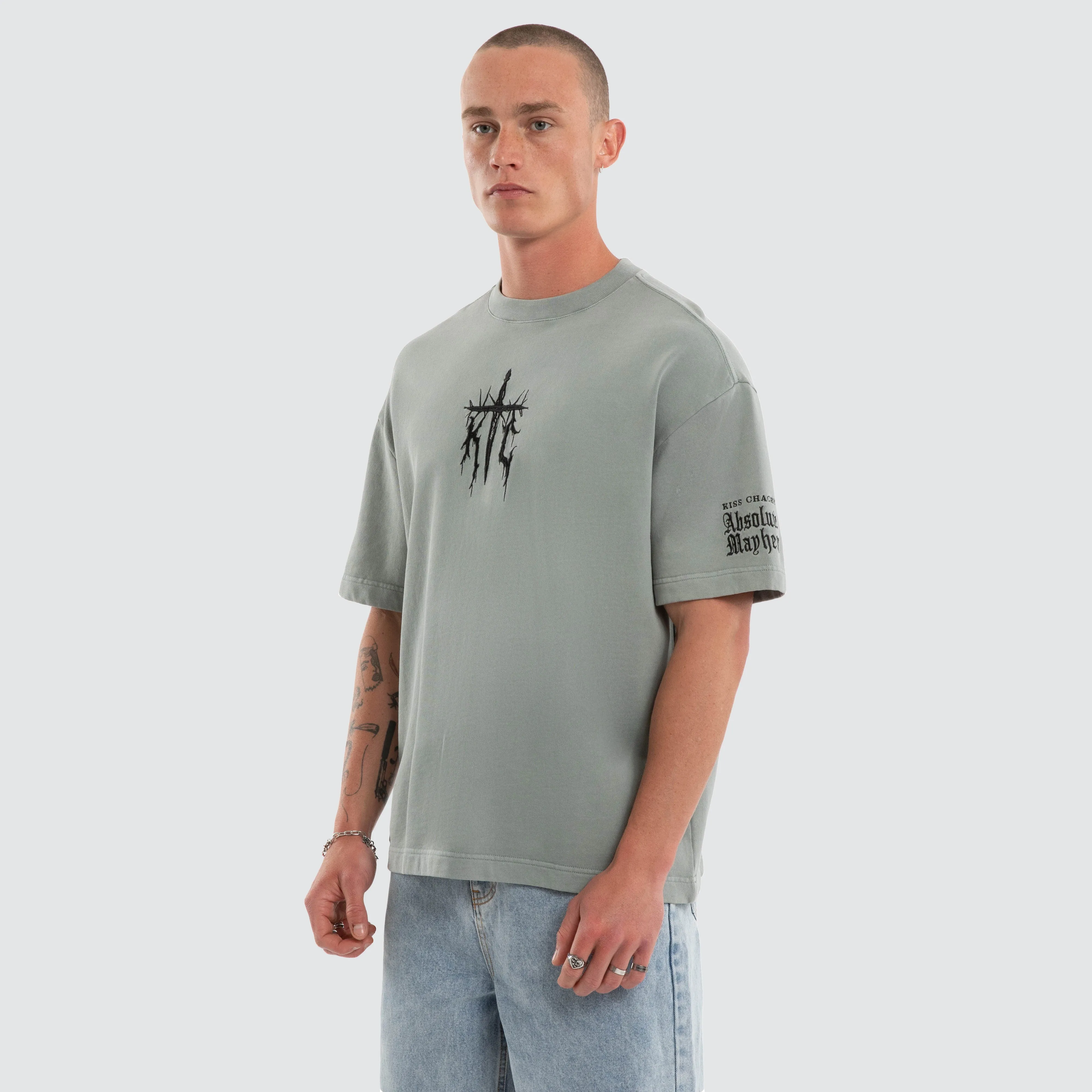 Absolute Loopback Street Tee Pigment Limestone sold by Neverland product image thumbnail 4