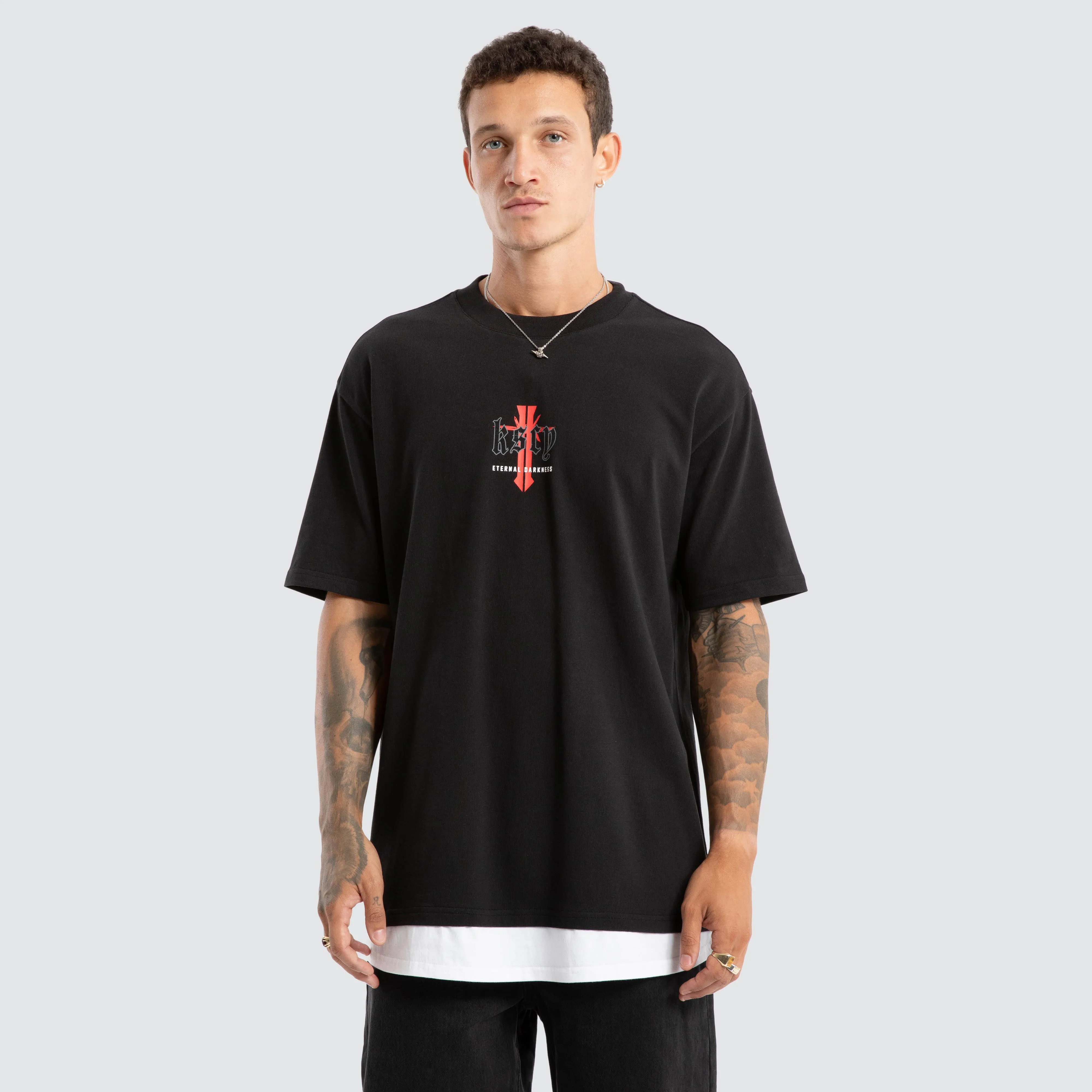 Eternal Box Layer Tee Jet Black sold by Neverland product image thumbnail 4