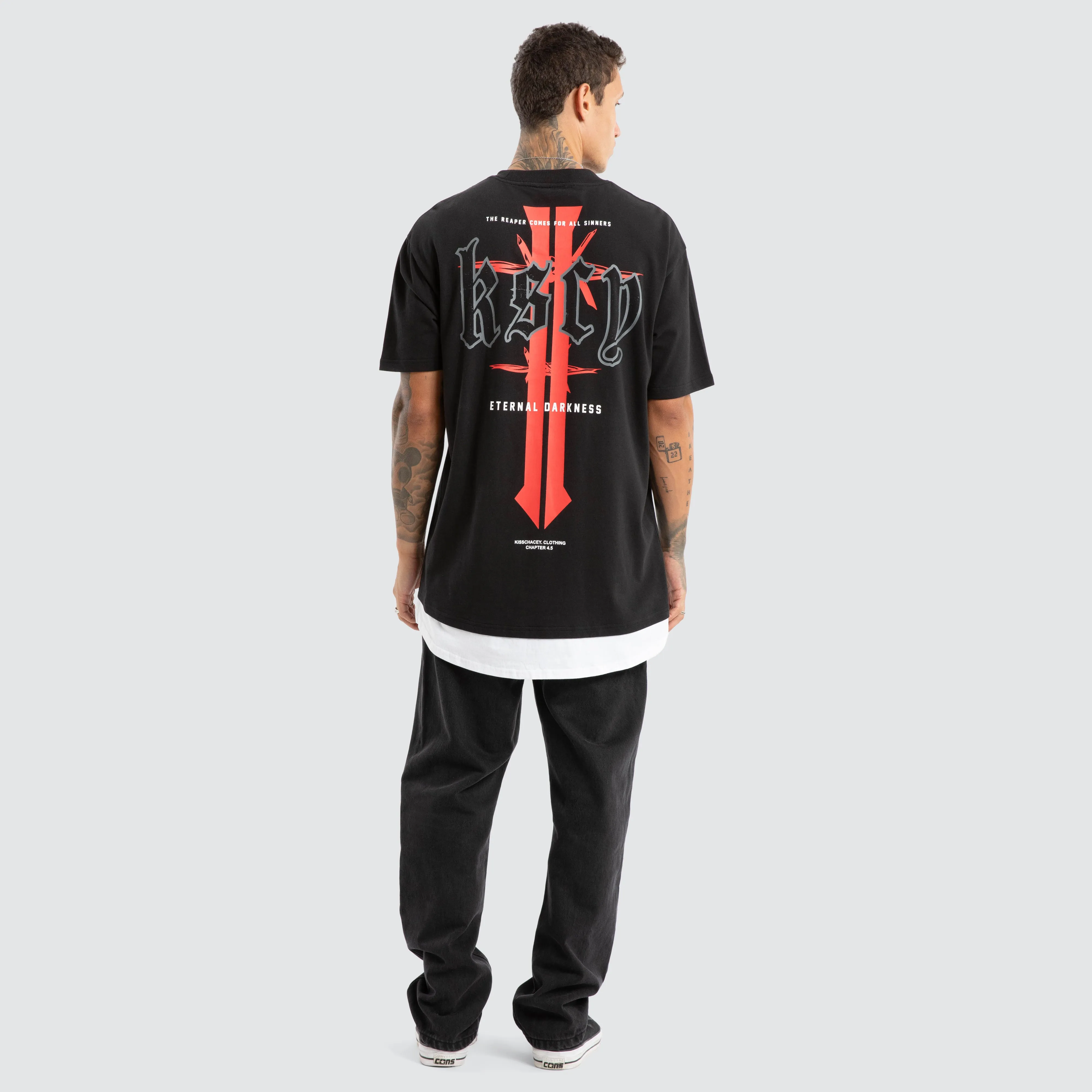 Eternal Box Layer Tee Jet Black sold by Neverland product image thumbnail 3