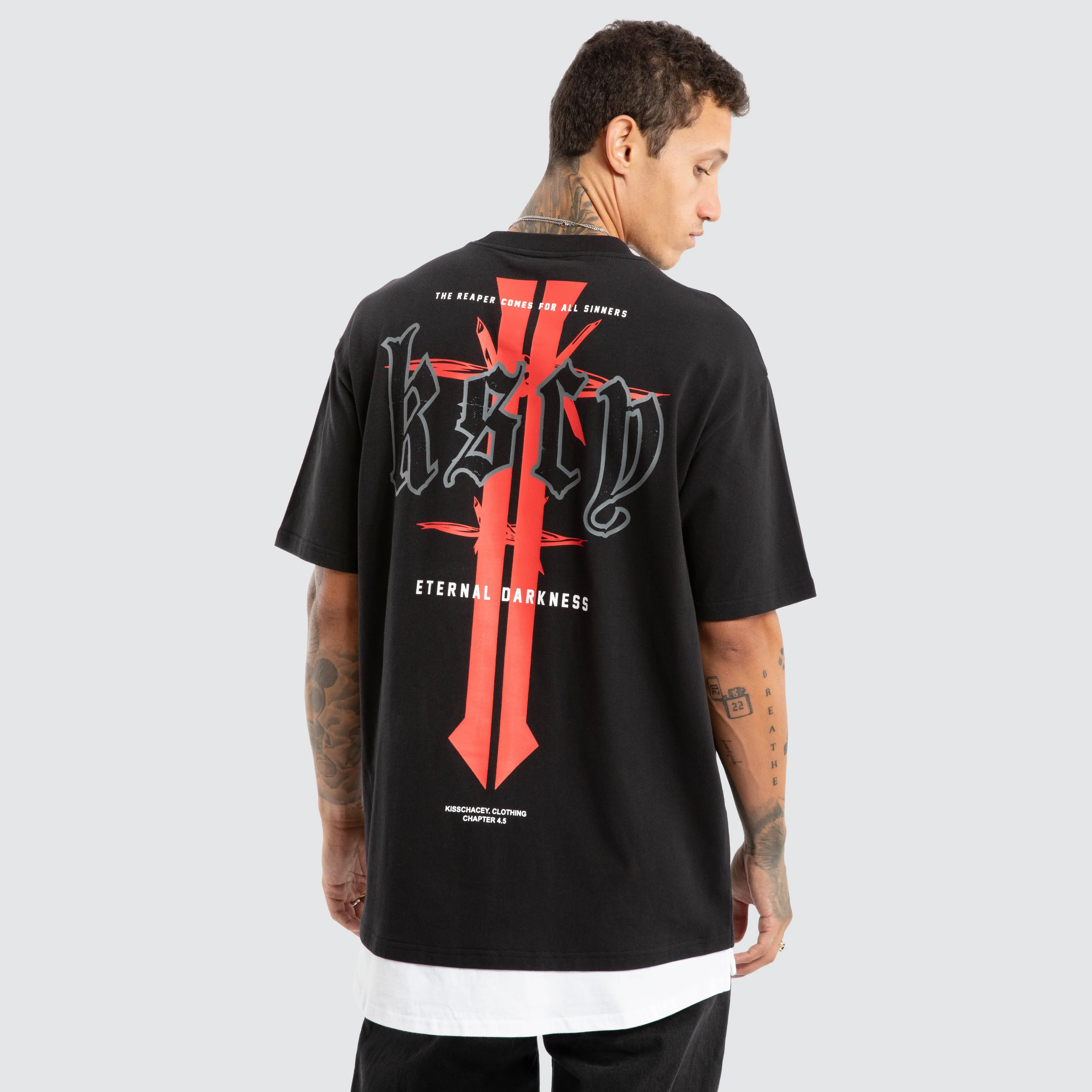 Eternal Box Layer Tee Jet Black sold by Neverland