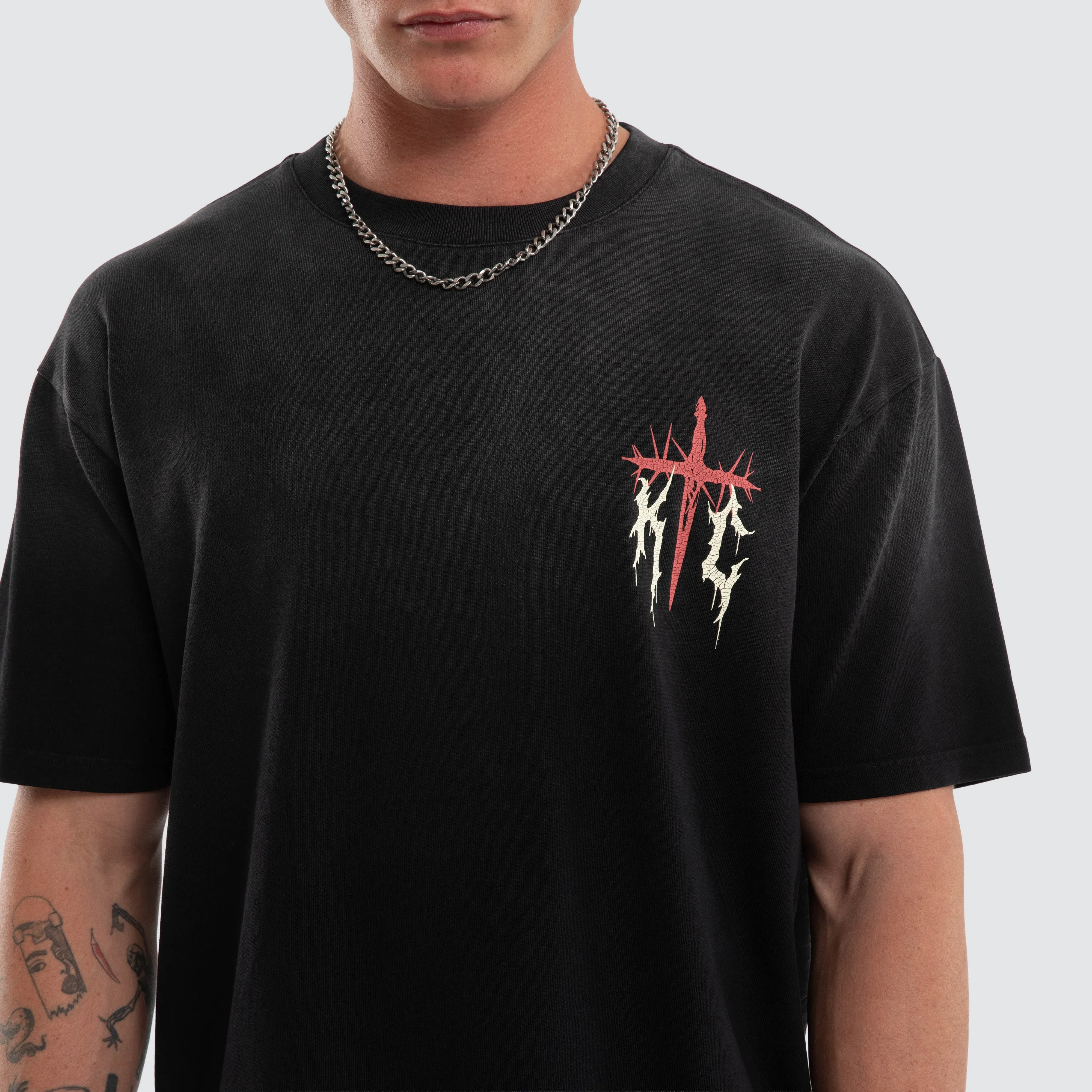 Mayhem Box Tee Sunbleached Black sold by Neverland product image thumbnail 5