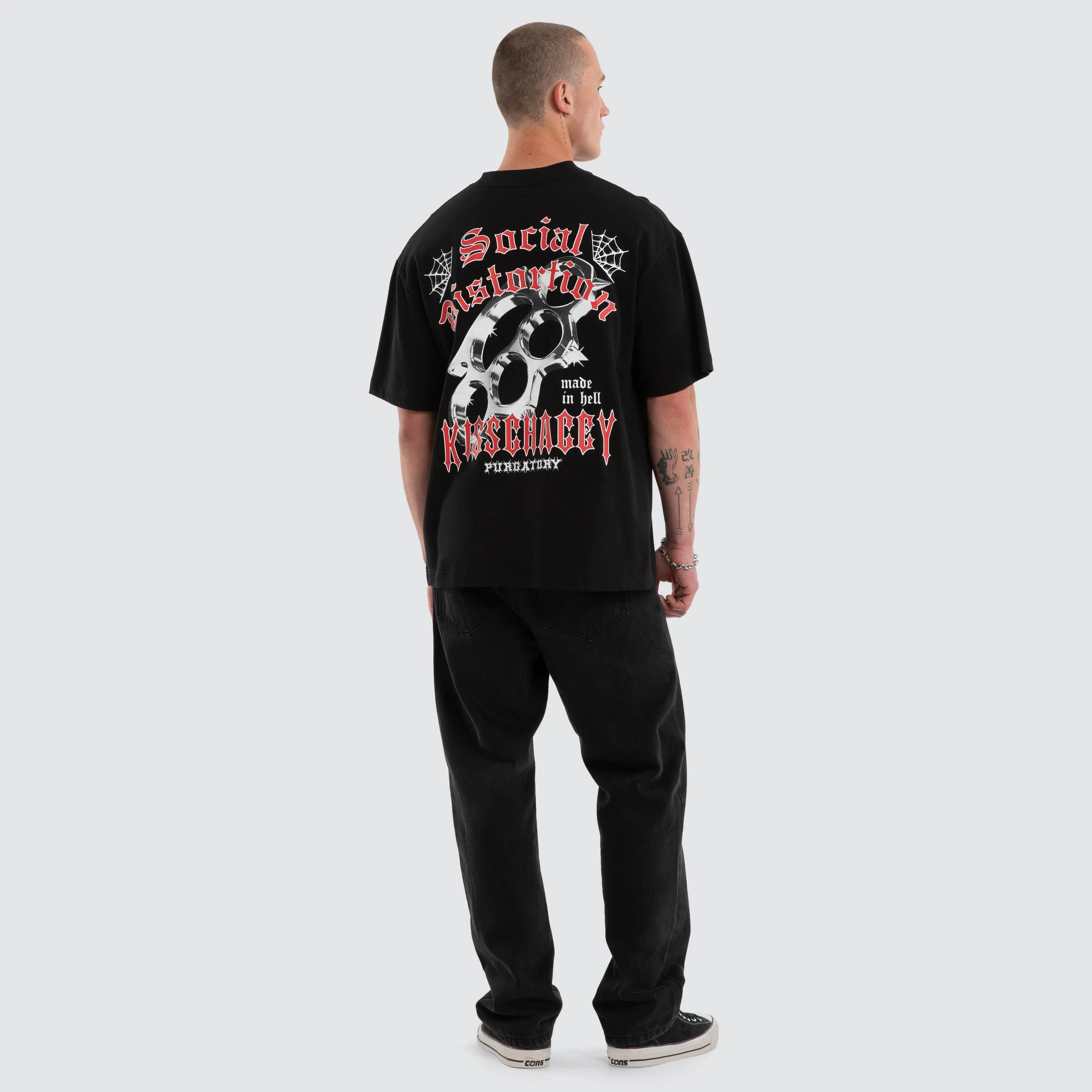 Distortion Street Tee Jet Black sold by Neverland product image thumbnail 3
