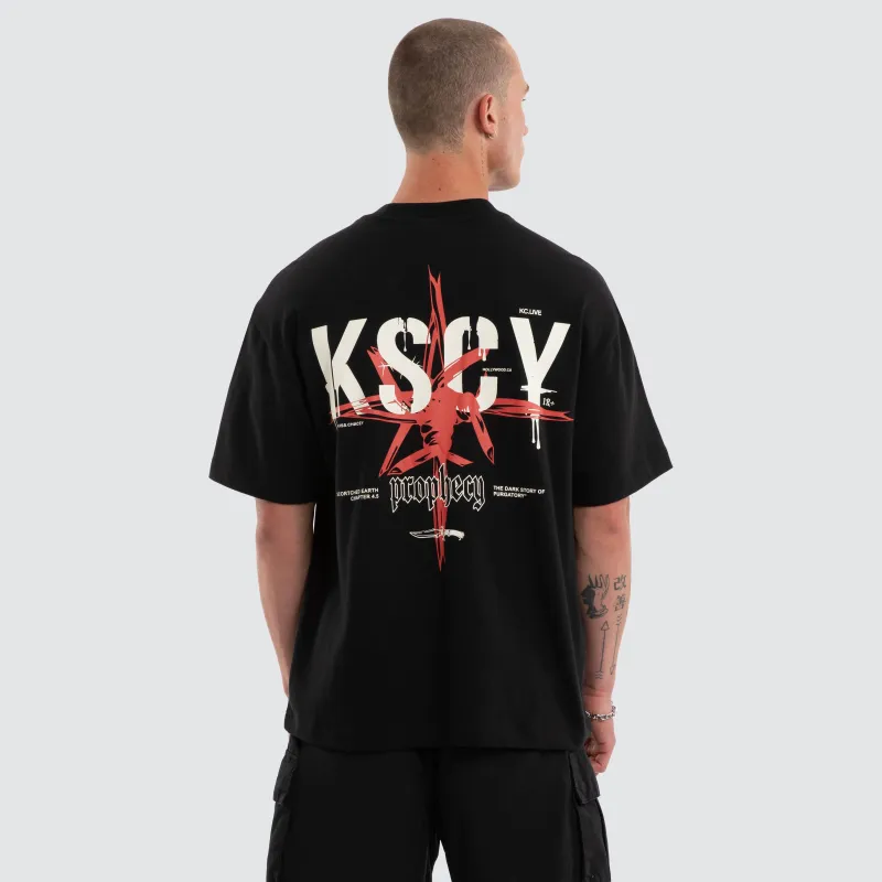 Prophecy Street Tee Jet Black sold by Neverland