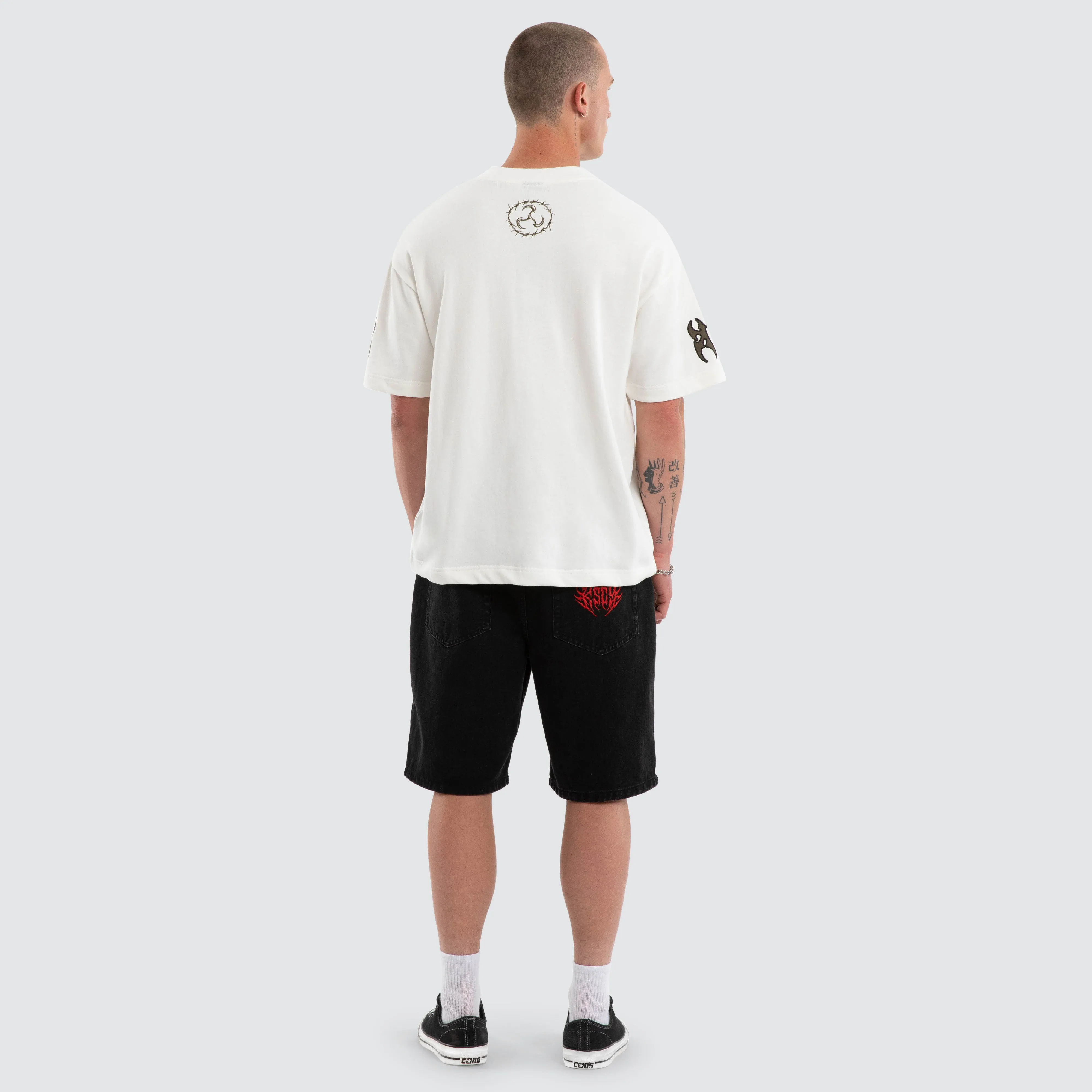 Hustler Loopback Street Tee Natural White sold by Neverland product image thumbnail 2