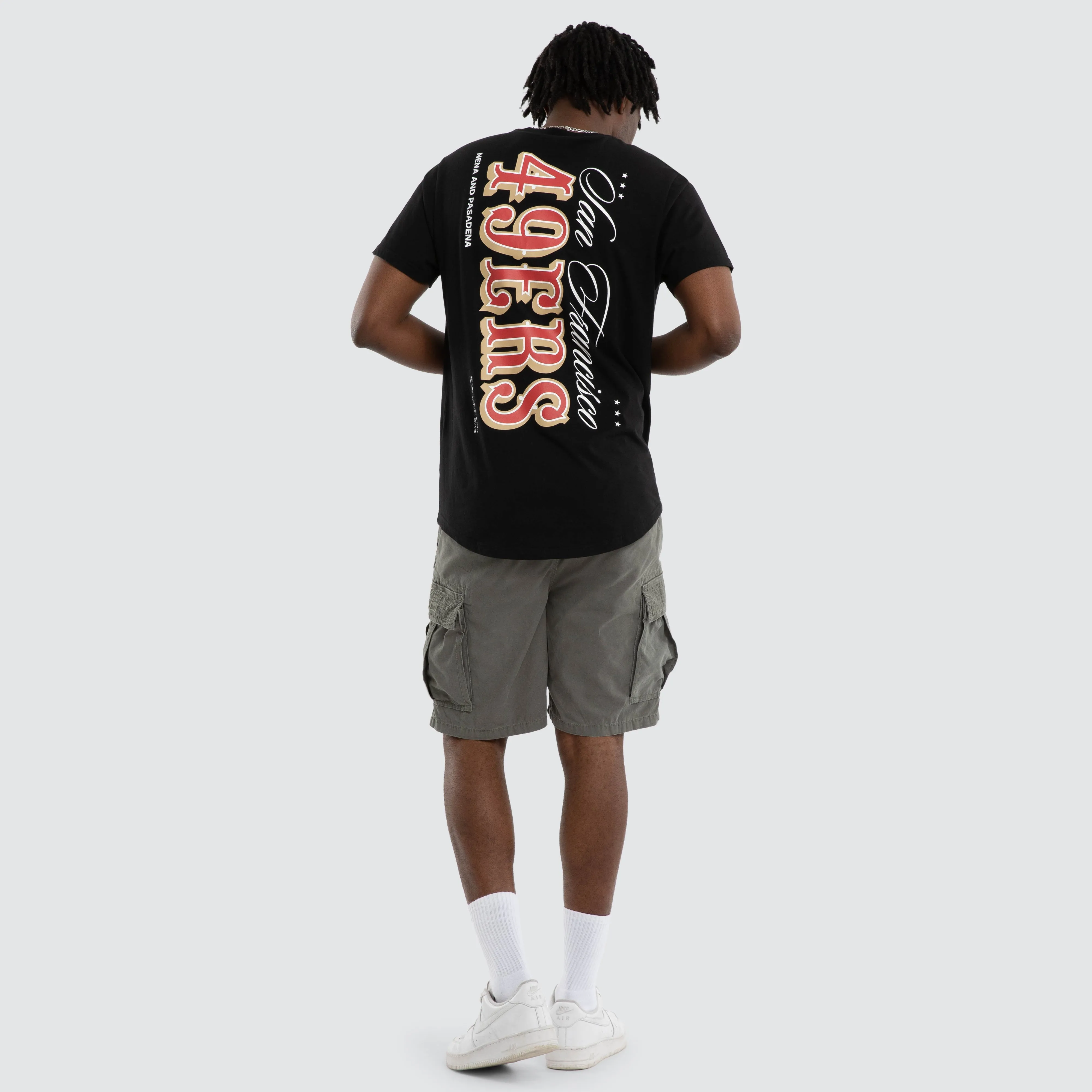 San Francisco 49ers NFL Vertical Tee Jet Black sold by Neverland product image thumbnail 3