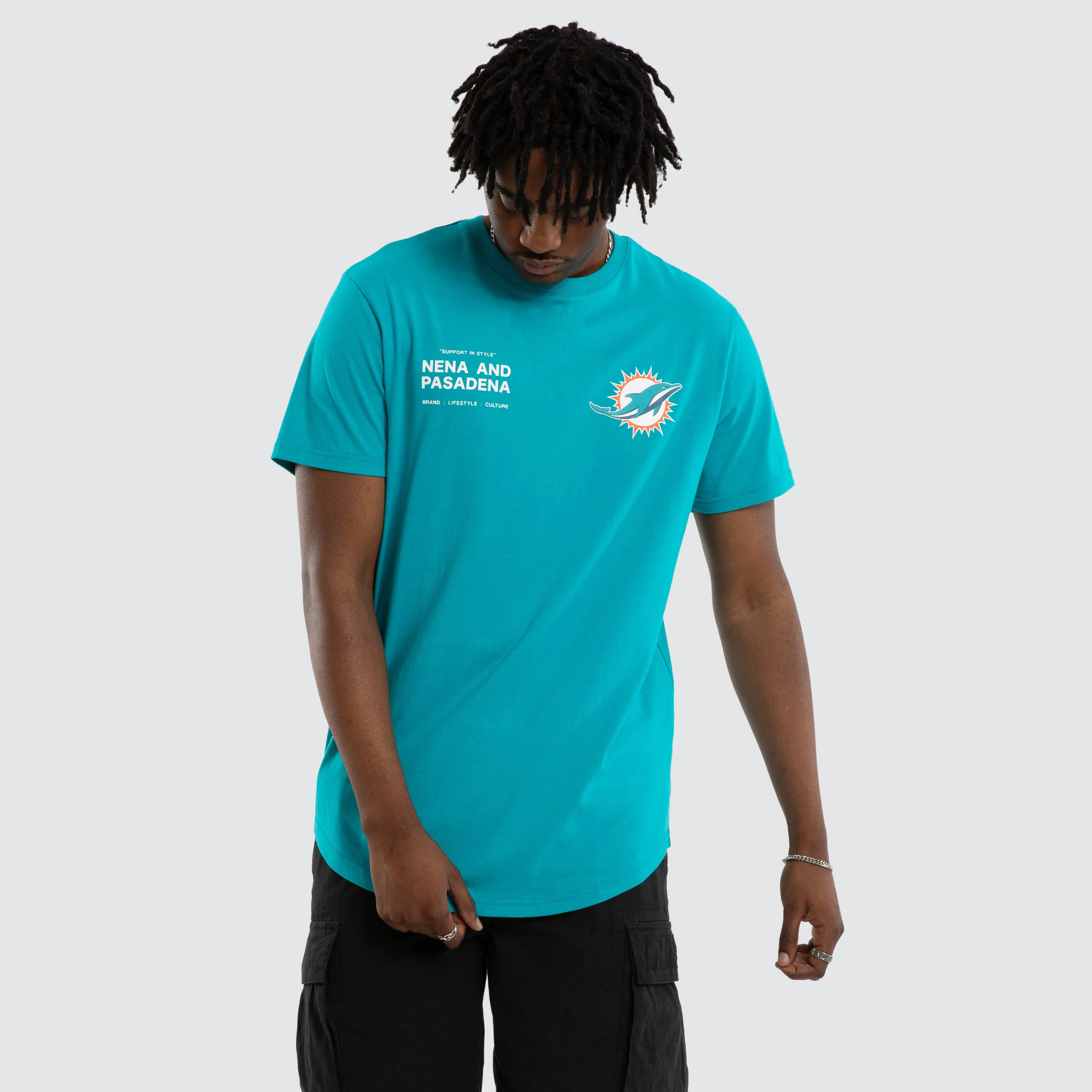 Miami Dolphins NFL Vertical Tee Aqua sold by Neverland product image thumbnail 5