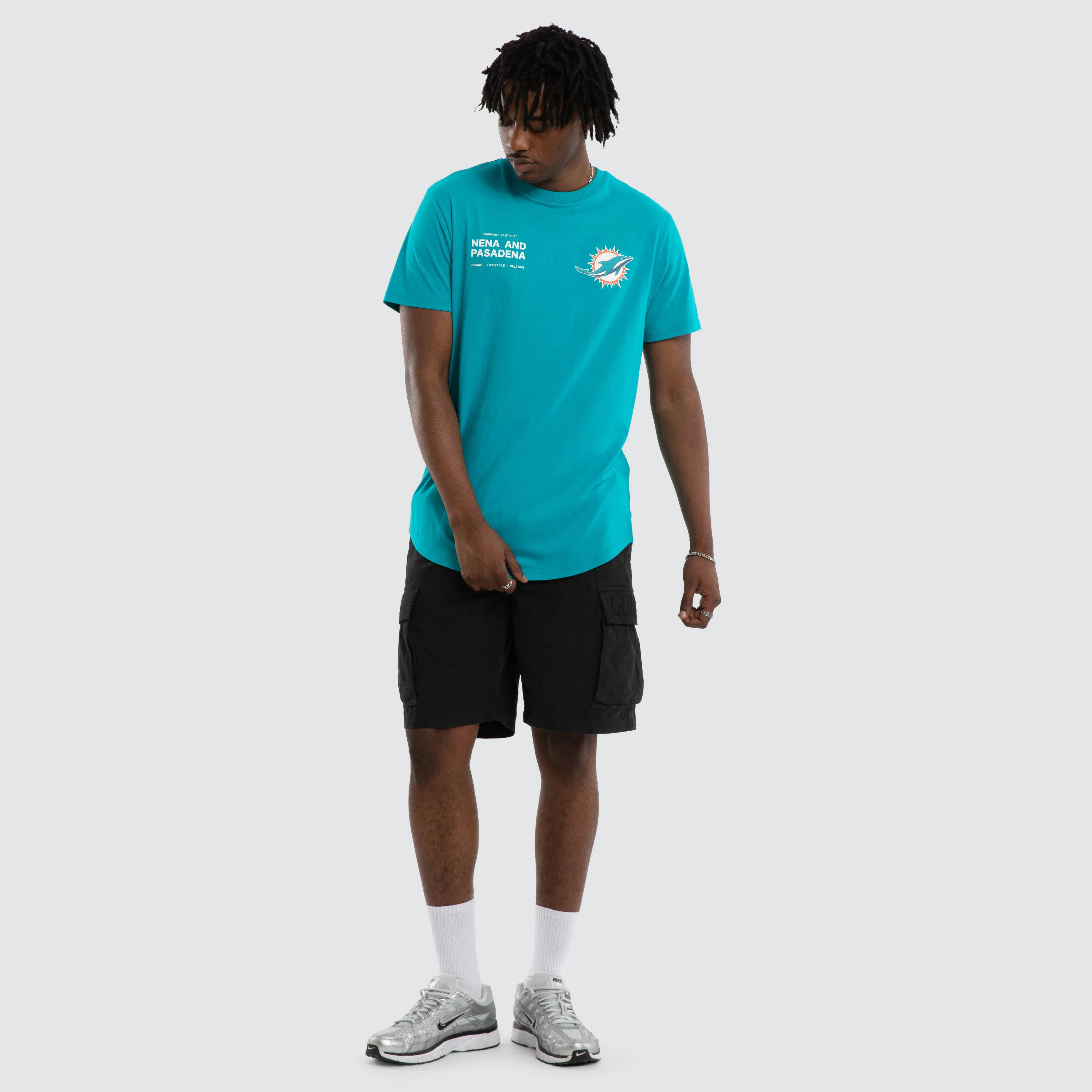 Miami Dolphins NFL Vertical Tee Aqua sold by Neverland product image thumbnail 2