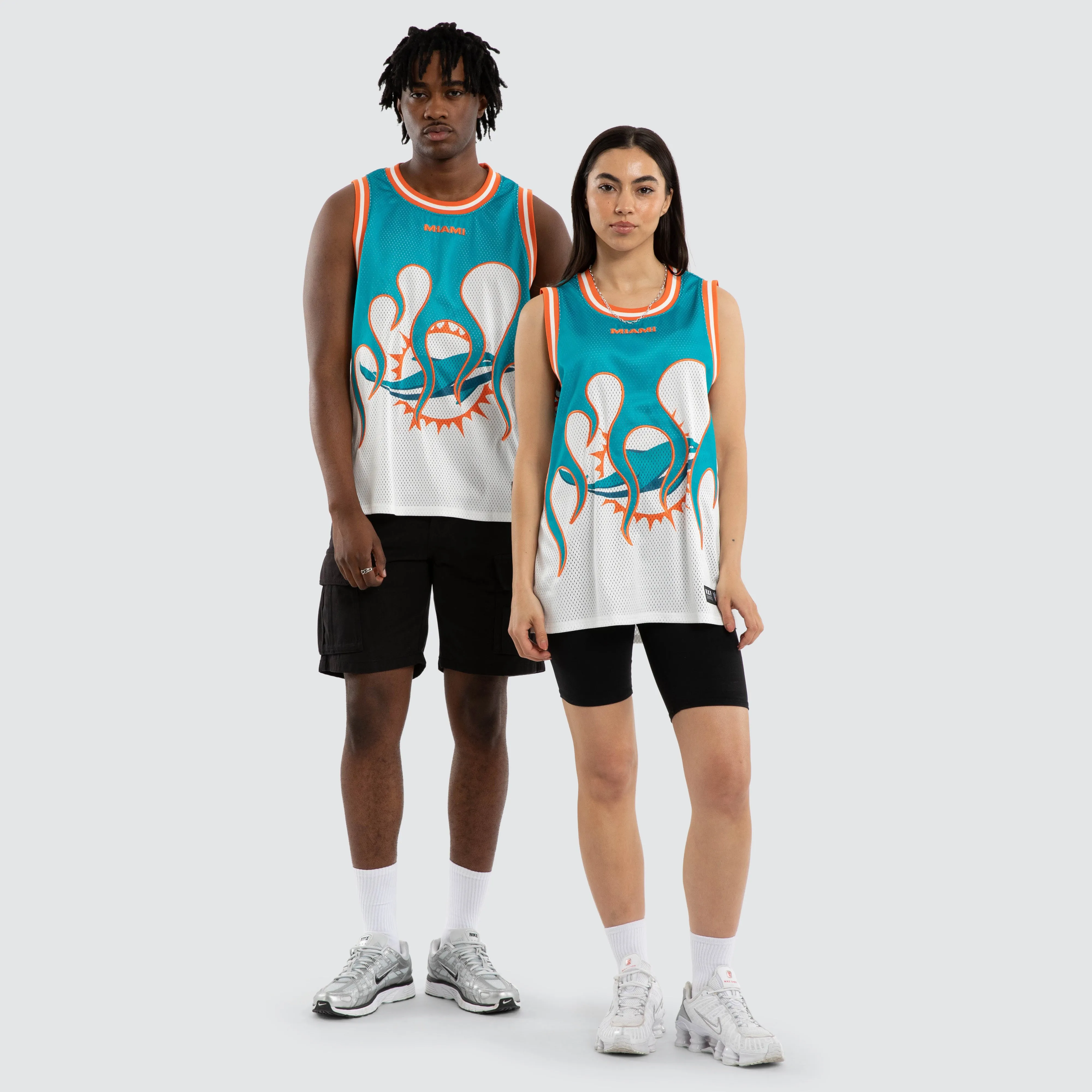 Miami Dolphins NFL Basketball Jersey Aqua/White sold by Neverland product image thumbnail 3