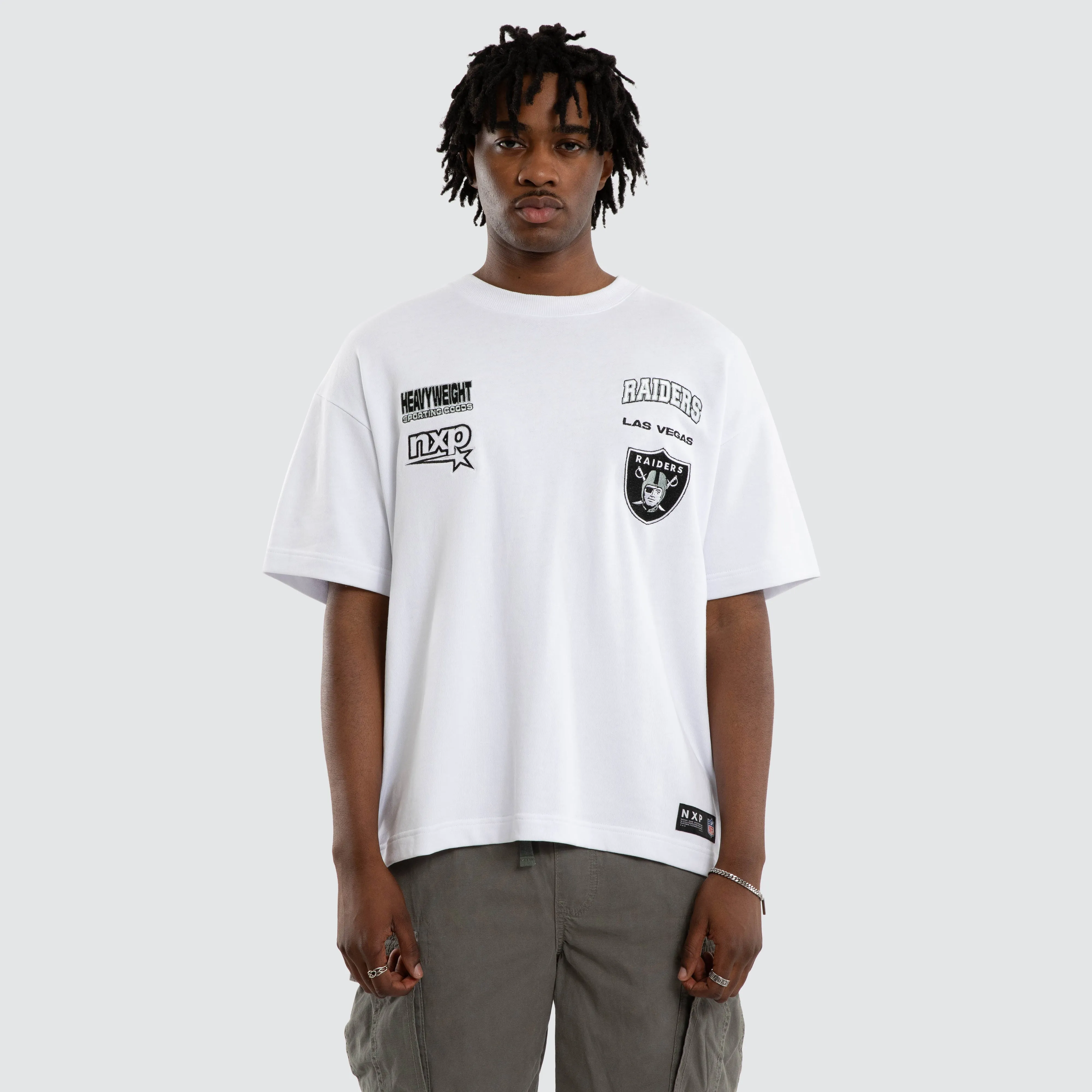 Las Vegas Raiders NFL Surround Tee Optical White sold by Neverland