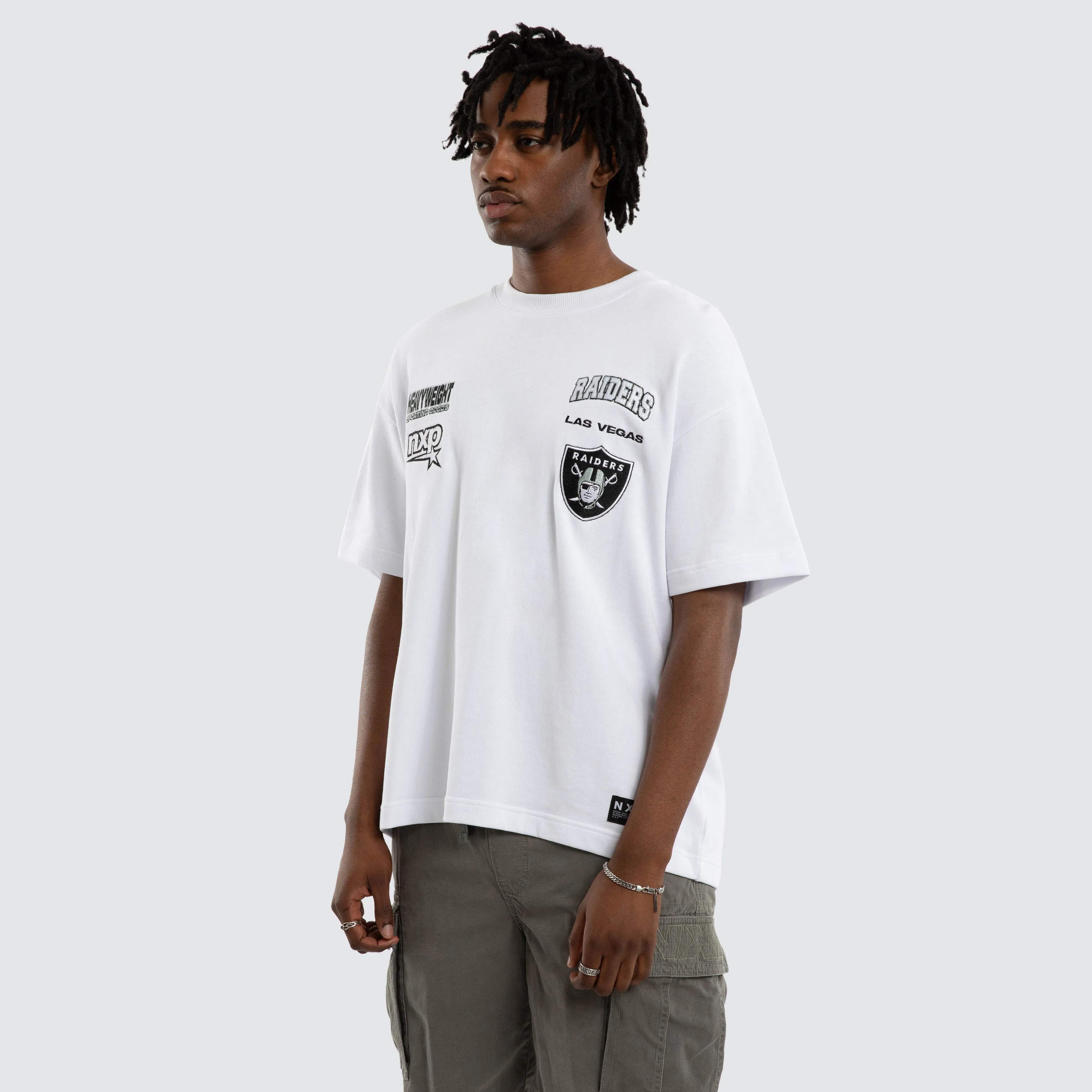 Las Vegas Raiders NFL Surround Tee Optical White sold by Neverland product image thumbnail 4