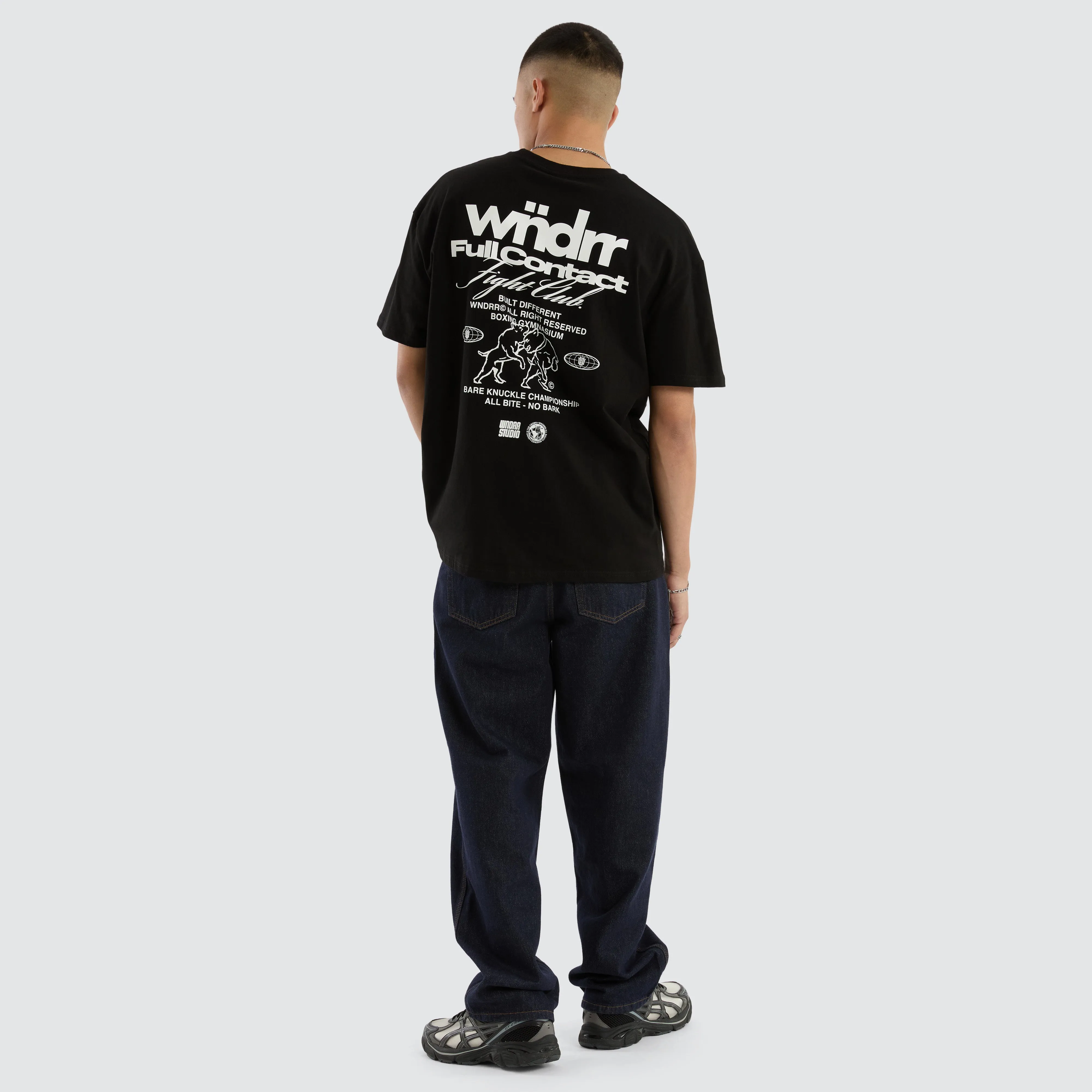 Full Contact Box Fit Tee Black sold by Neverland product image thumbnail 5