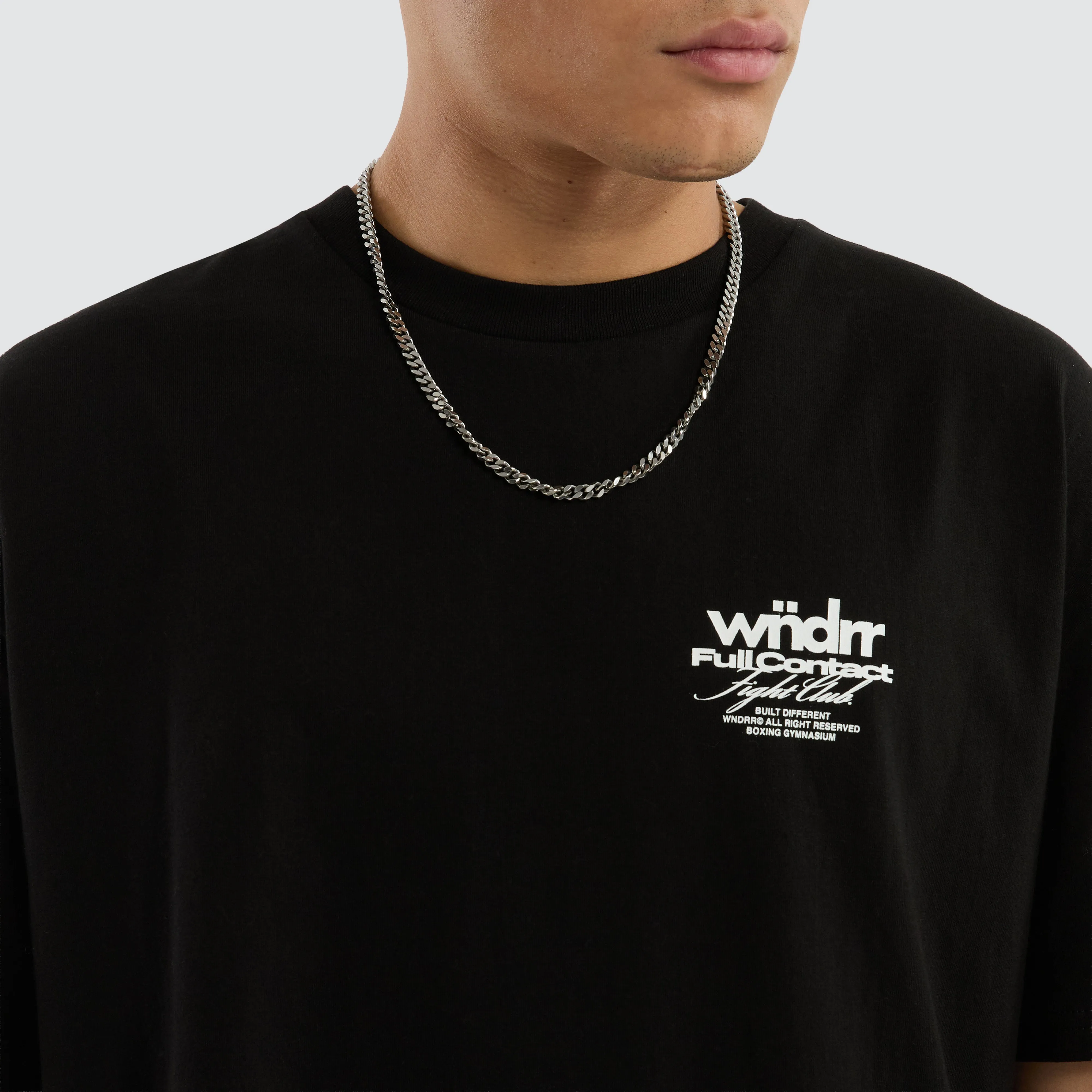 Full Contact Box Fit Tee Black sold by Neverland product image thumbnail 4