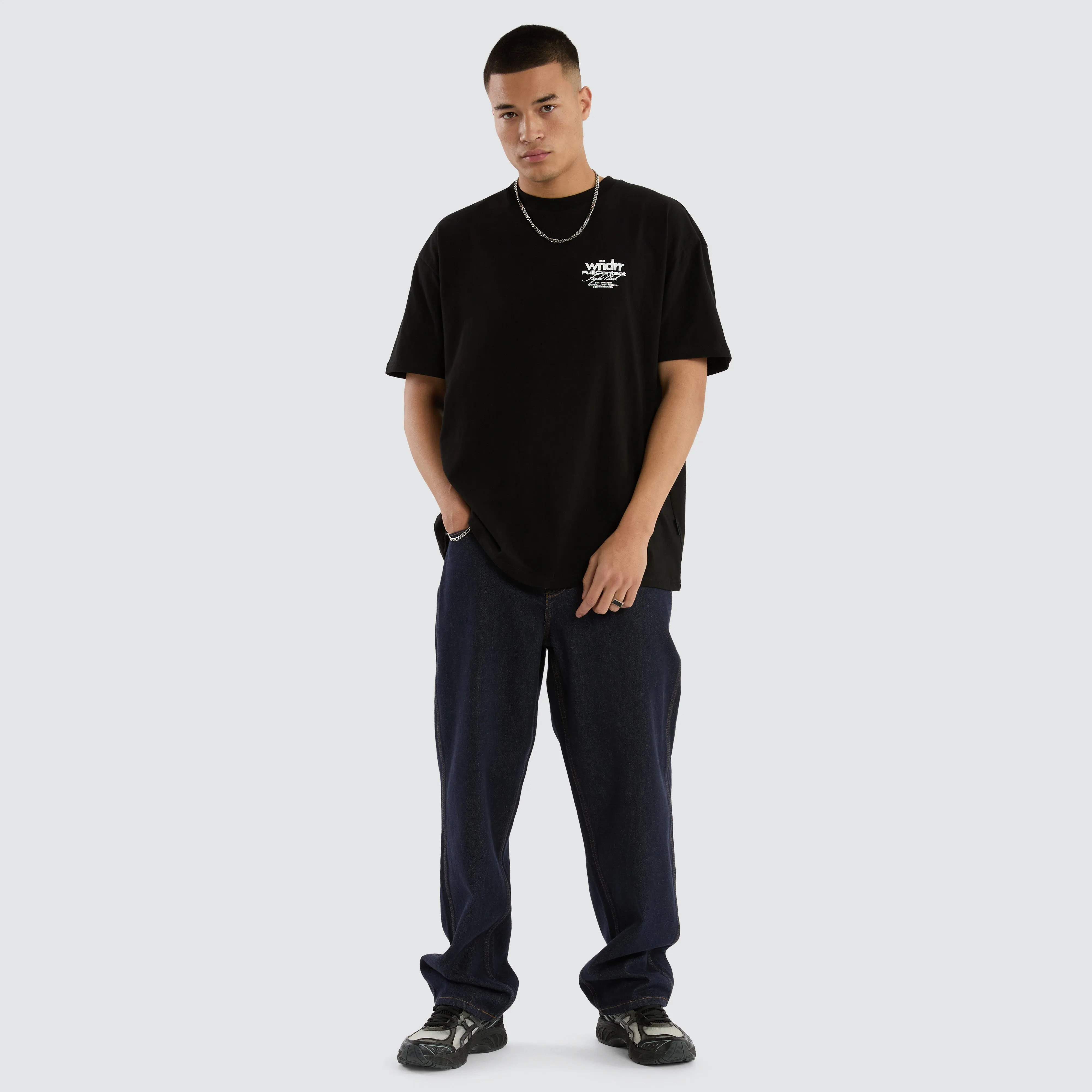 Full Contact Box Fit Tee Black sold by Neverland product image thumbnail 2